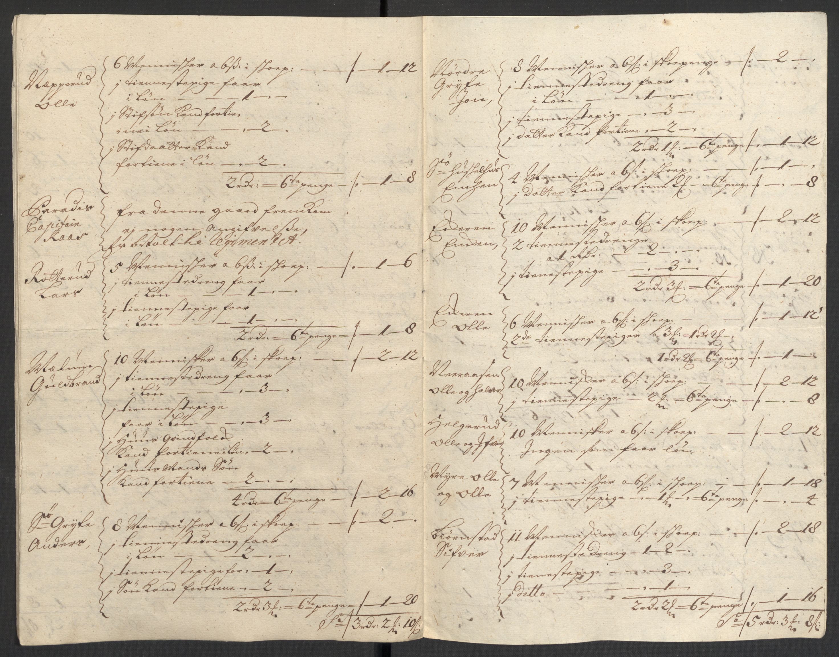 Rentekammeret inntil 1814, Reviderte regnskaper, Fogderegnskap, AV/RA-EA-4092/R18/L1308: Fogderegnskap Hadeland, Toten og Valdres, 1711, p. 273