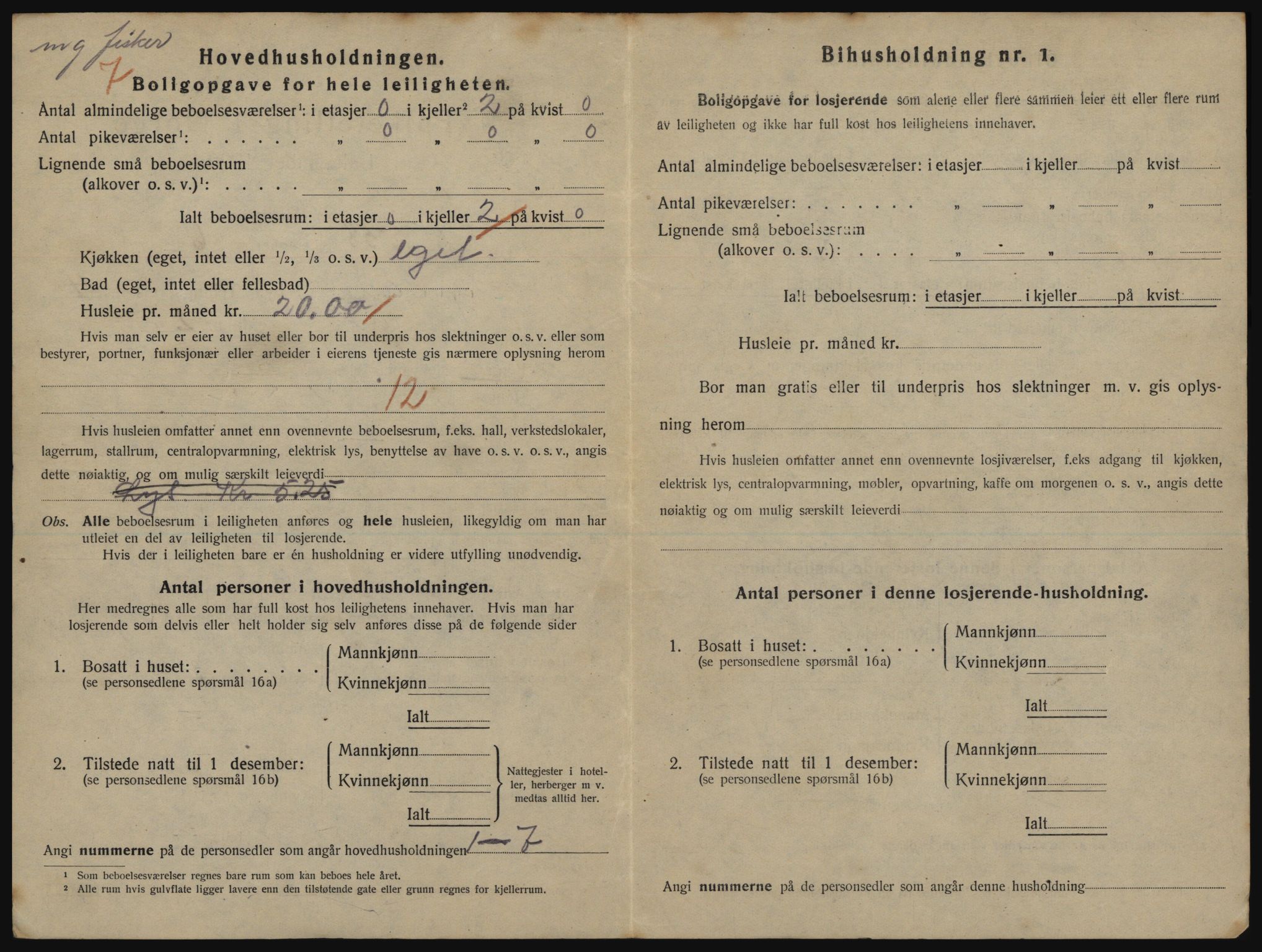 SATØ, 1920 census for Harstad, 1920, p. 1618