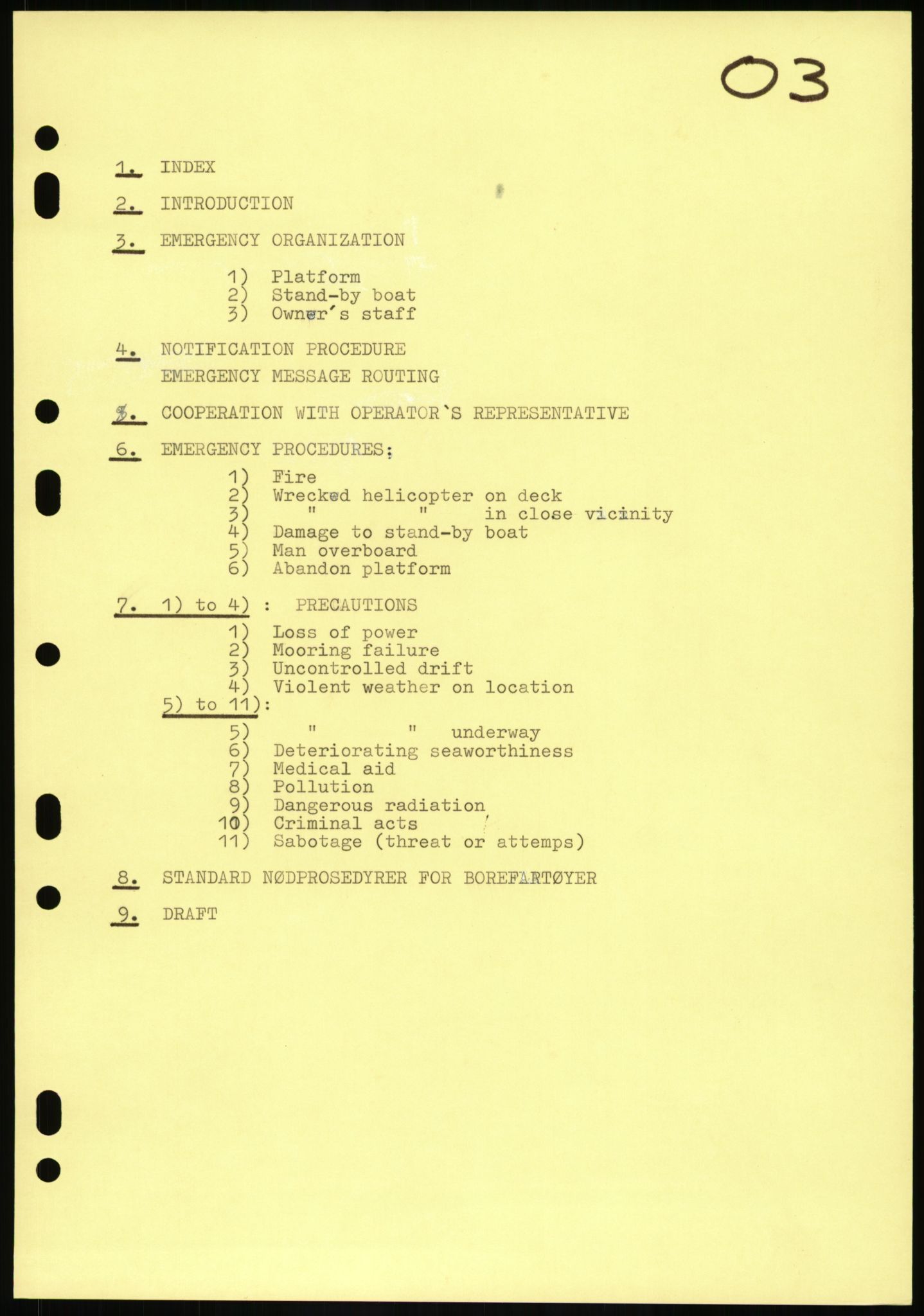 Justisdepartementet, Granskningskommisjonen ved Alexander Kielland-ulykken 27.3.1980, AV/RA-S-1165/D/L0016: O Beredskapsplaner (Doku.liste + O1-O3 av 3), 1980-1981, p. 326