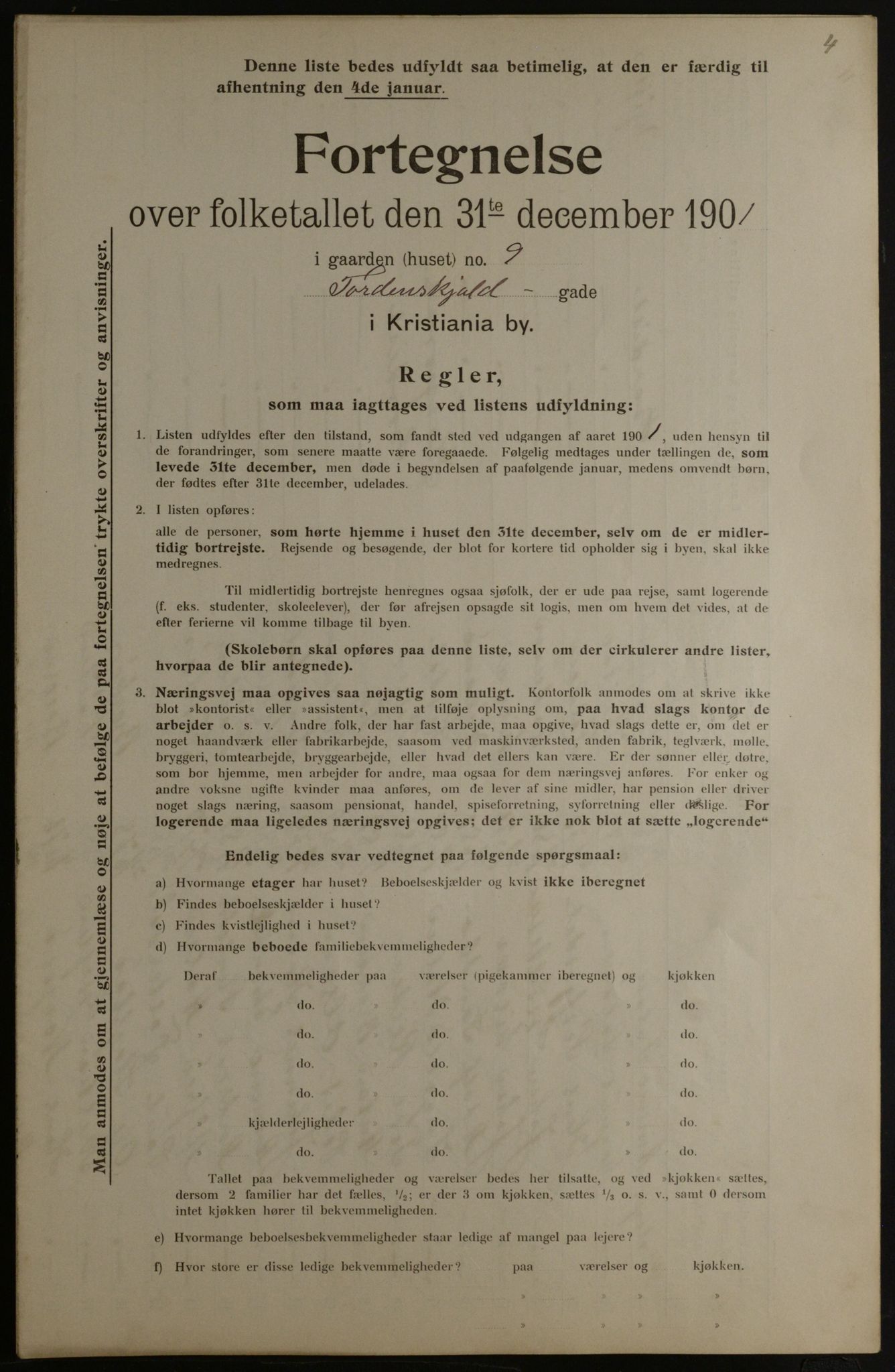 OBA, Municipal Census 1901 for Kristiania, 1901, p. 17474