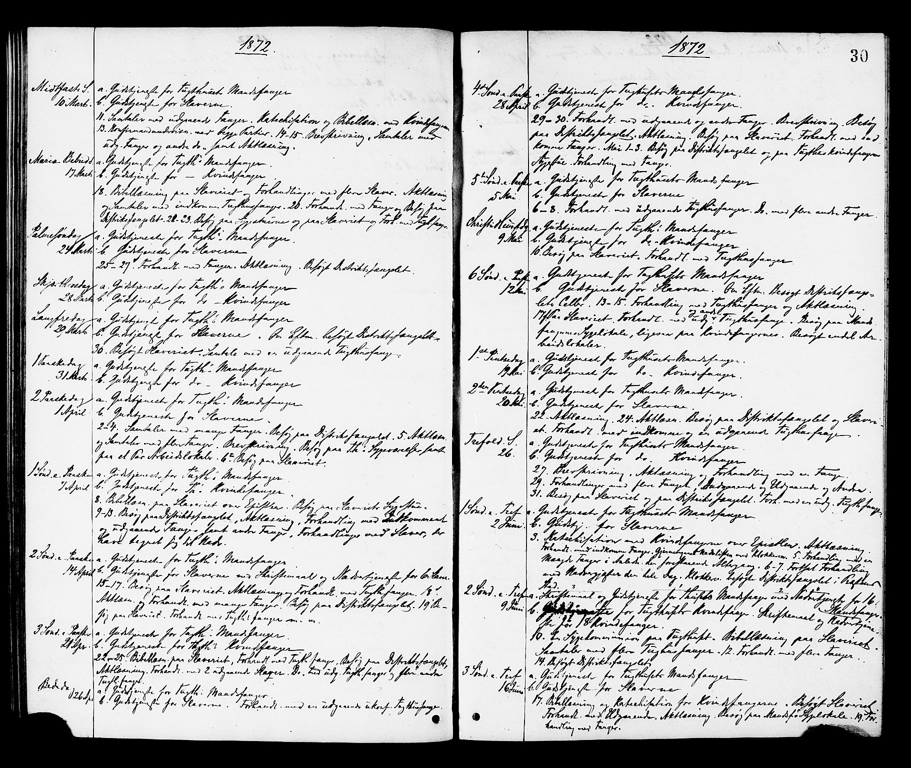 Ministerialprotokoller, klokkerbøker og fødselsregistre - Sør-Trøndelag, SAT/A-1456/624/L0482: Parish register (official) no. 624A03, 1870-1918, p. 30