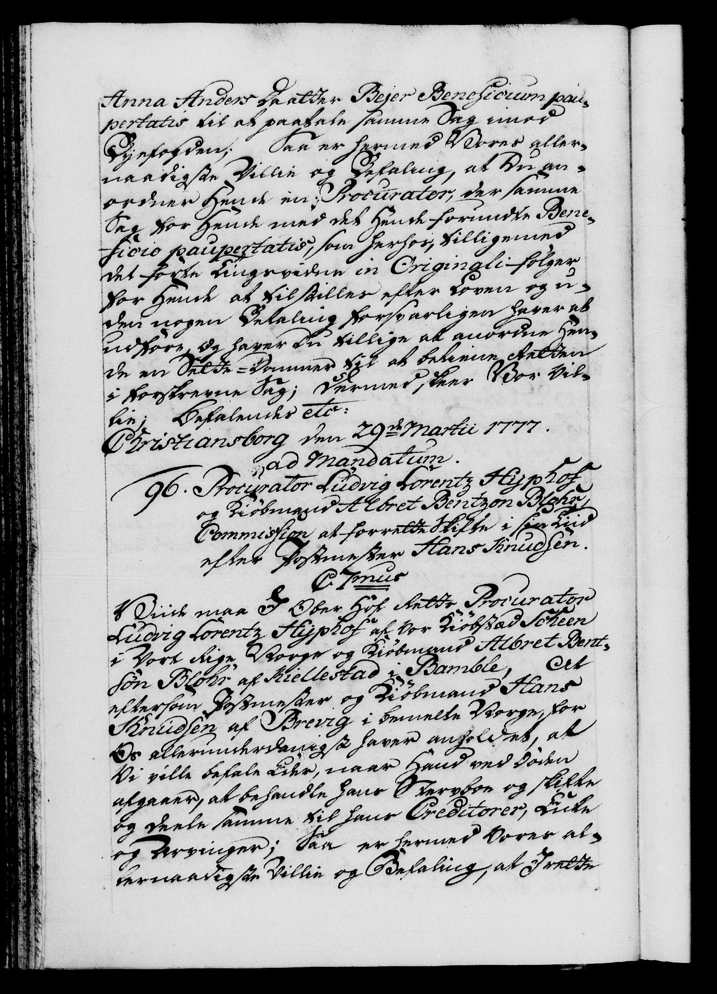 Danske Kanselli 1572-1799, AV/RA-EA-3023/F/Fc/Fca/Fcab/L0042: Norske tegnelser, 1777-1781, p. 48b