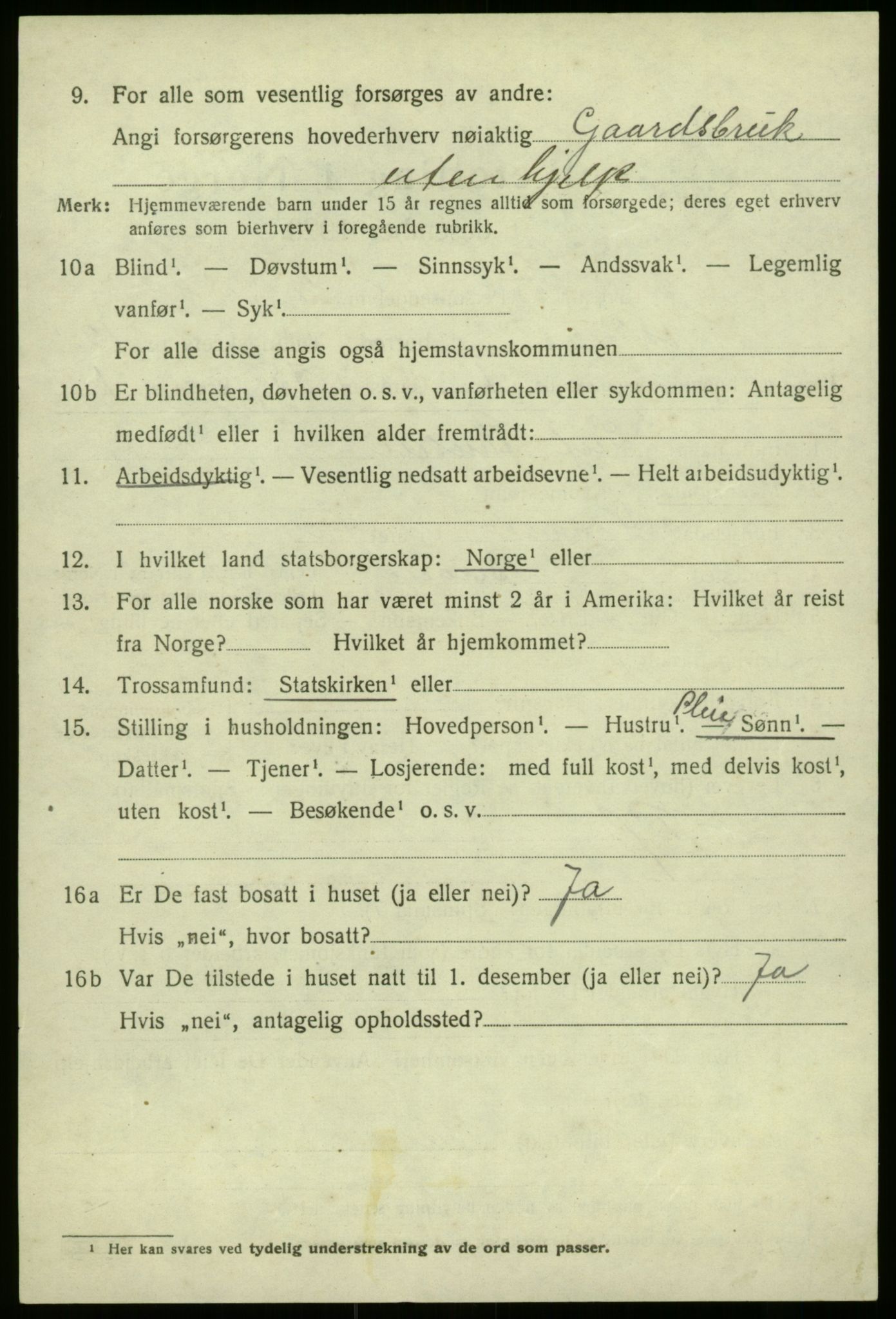 SAB, 1920 census for Askvoll, 1920, p. 4667