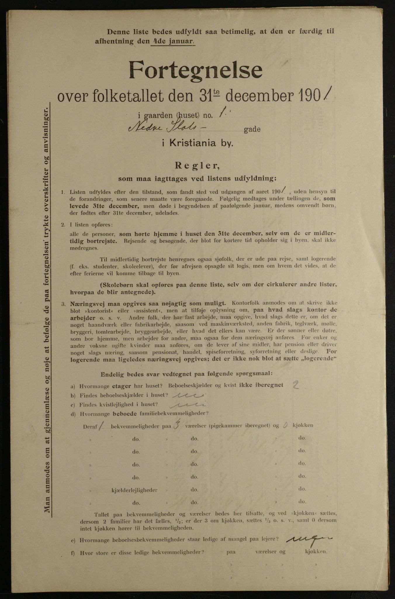 OBA, Municipal Census 1901 for Kristiania, 1901, p. 10647