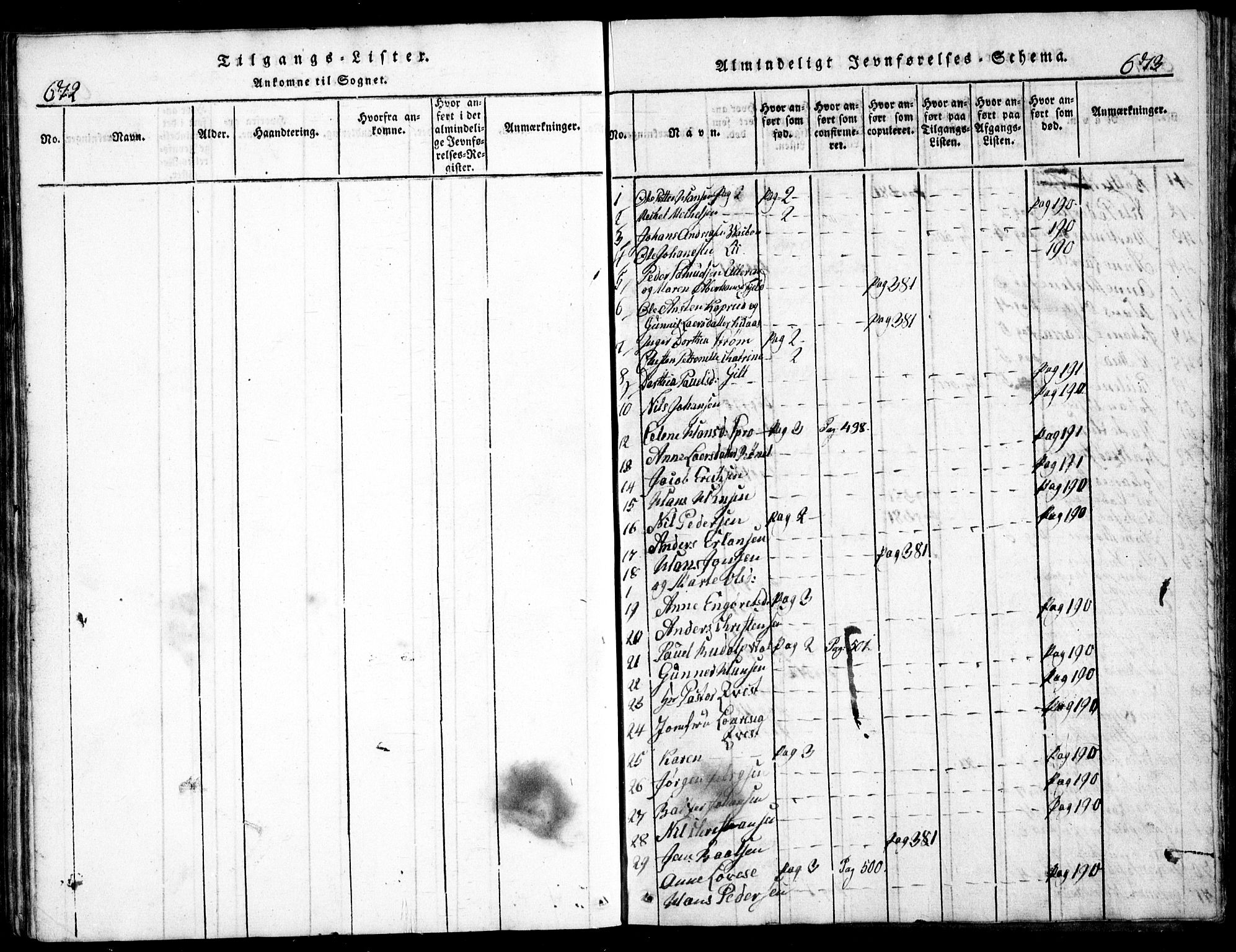 Nesodden prestekontor Kirkebøker, AV/SAO-A-10013/G/Ga/L0001: Parish register (copy) no. I 1, 1814-1847, p. 672-673