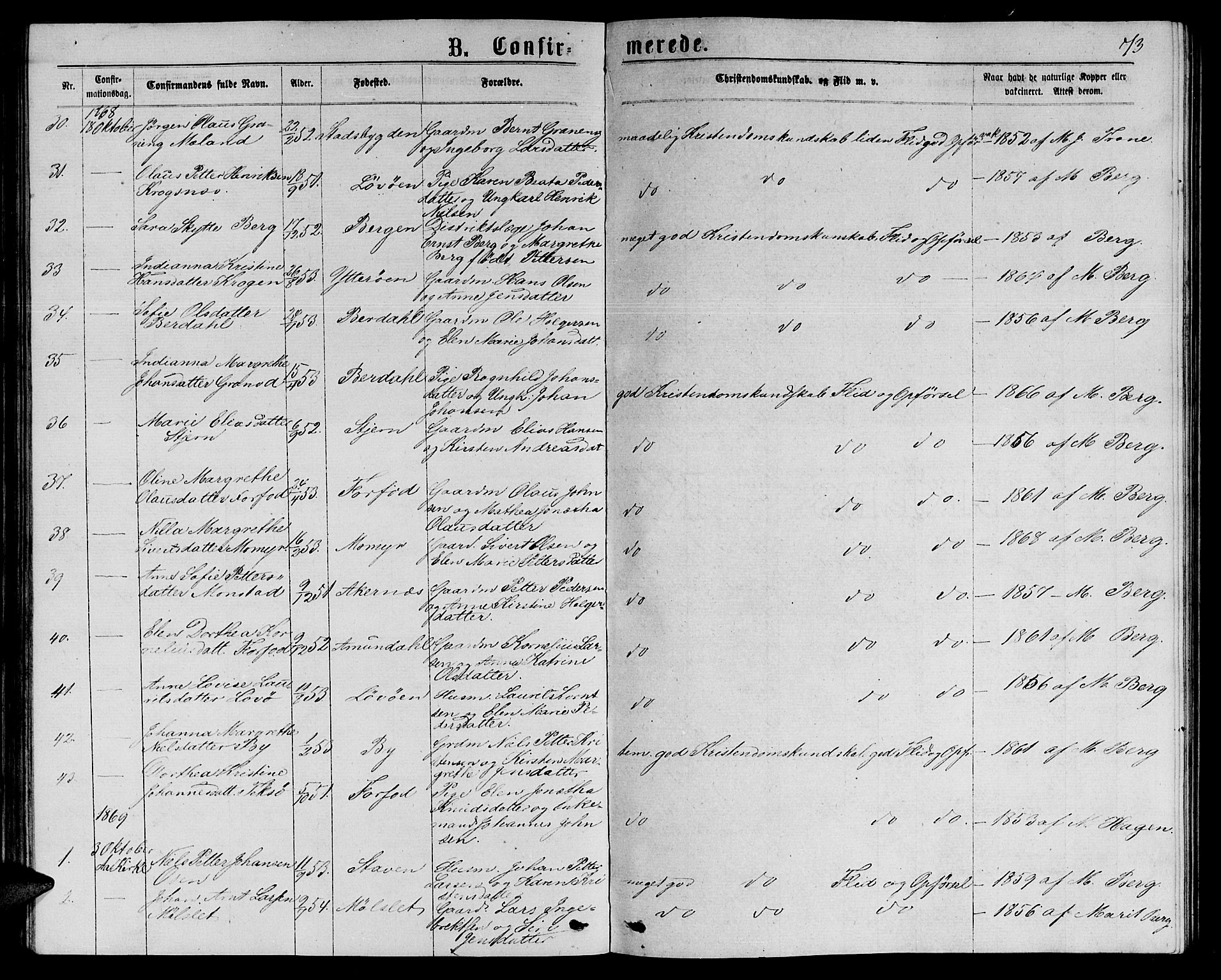 Ministerialprotokoller, klokkerbøker og fødselsregistre - Sør-Trøndelag, SAT/A-1456/655/L0686: Parish register (copy) no. 655C02, 1866-1879, p. 73