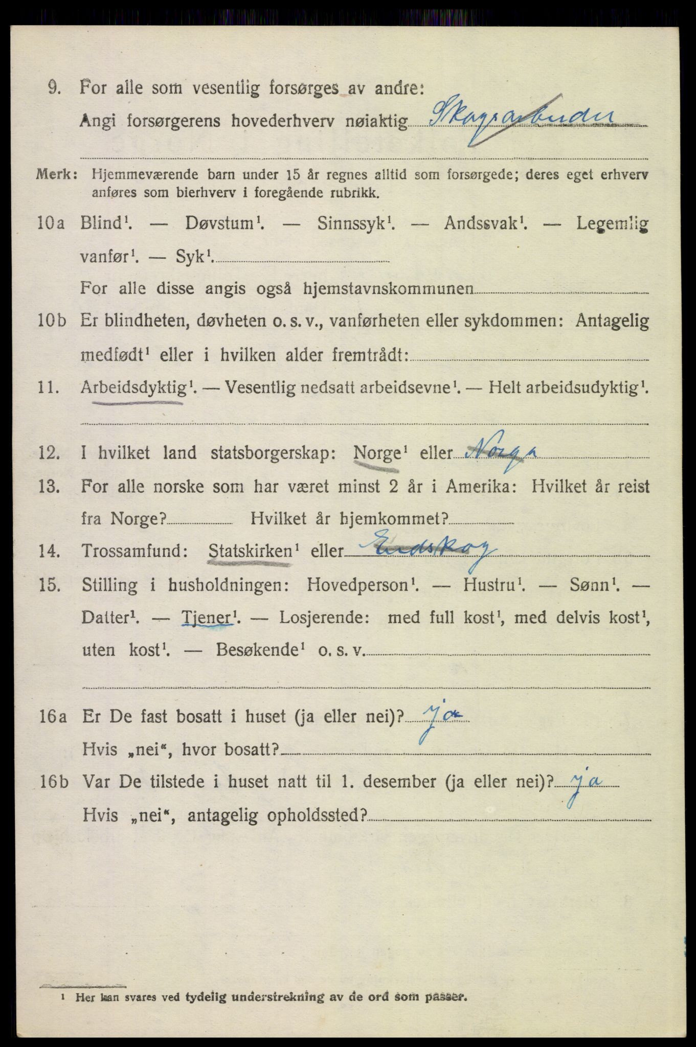 SAH, 1920 census for Eidskog, 1920, p. 11592