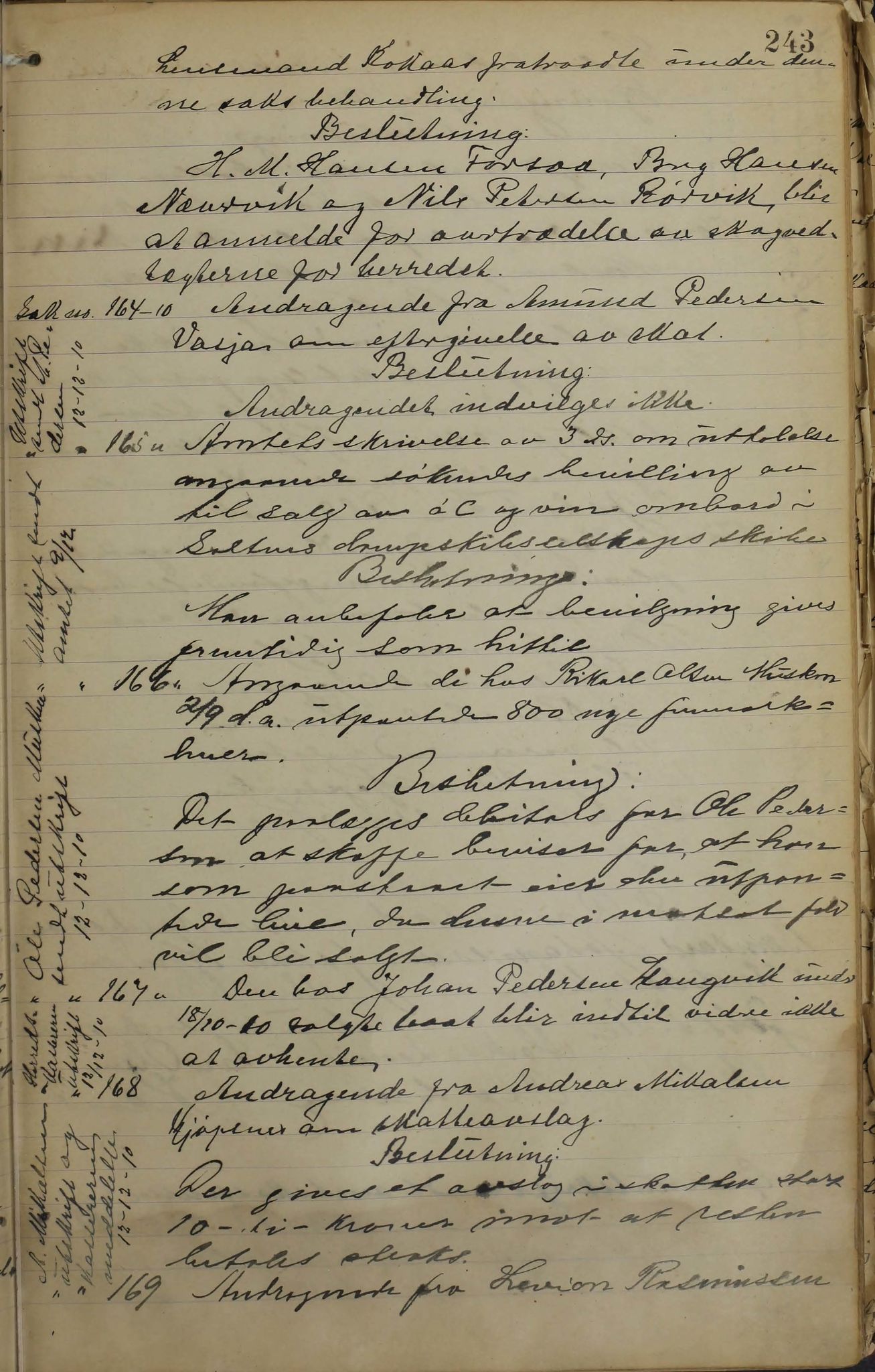 Tysfjord kommune. Formannskapet, AIN/K-18500.150/100/L0002: Forhandlingsprotokoll for Tysfjordens formandskap, 1895-1912