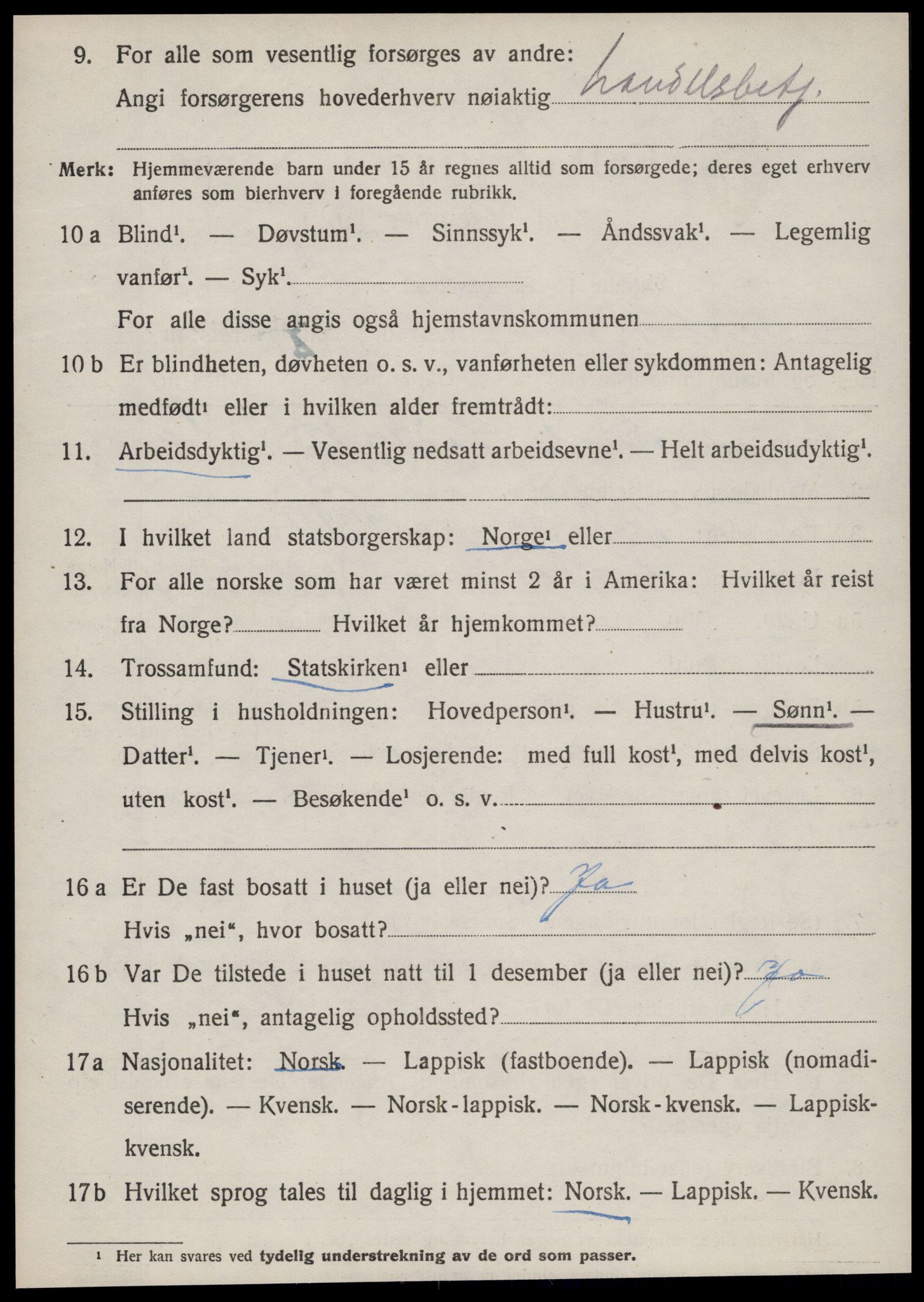 SAT, 1920 census for Sør-Frøya, 1920, p. 4784