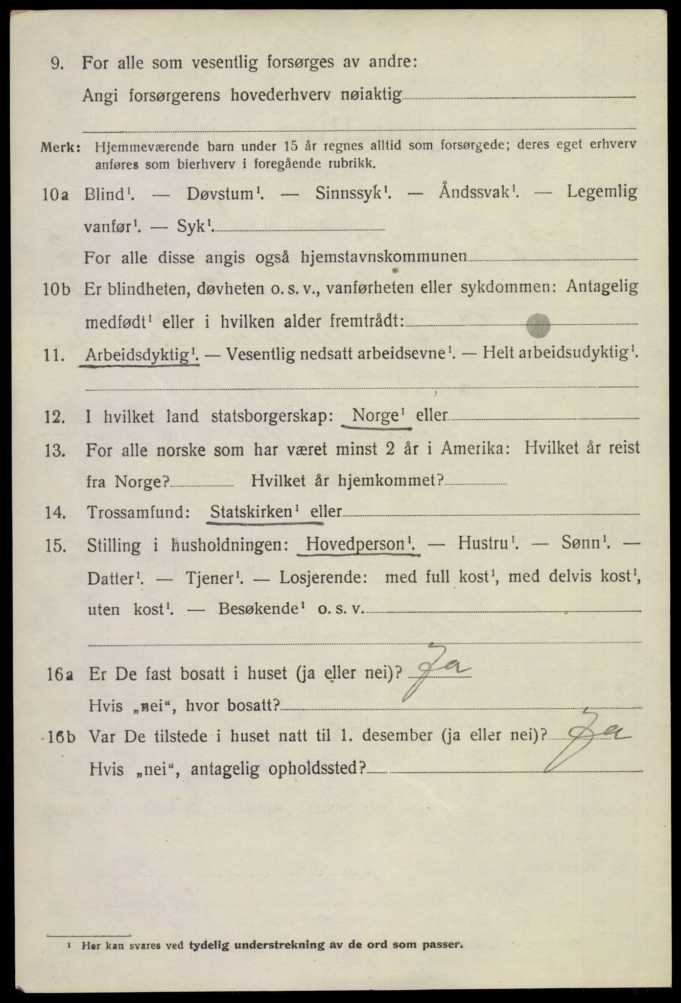 SAKO, 1920 census for Bø (Telemark), 1920, p. 2737