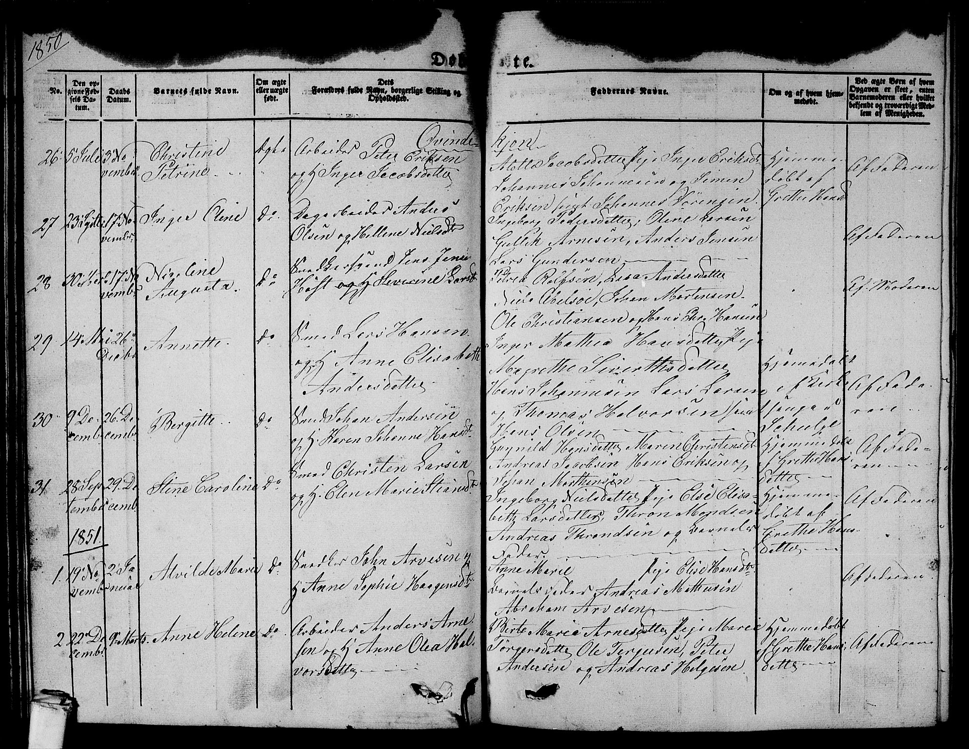 Larvik kirkebøker, SAKO/A-352/G/Gb/L0002: Parish register (copy) no. II 2, 1843-1866, p. 47