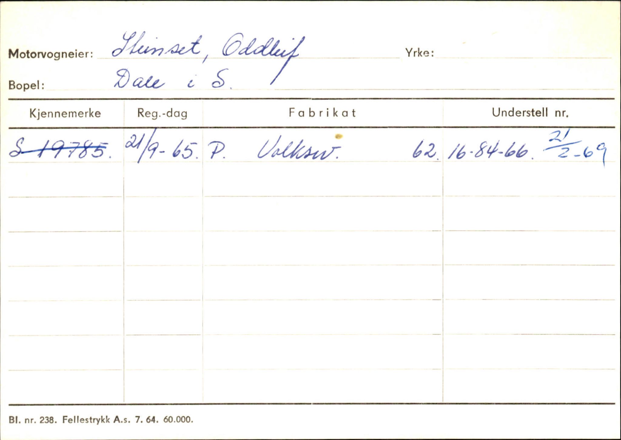 Statens vegvesen, Sogn og Fjordane vegkontor, AV/SAB-A-5301/4/F/L0126: Eigarregister Fjaler M-Å. Leikanger A-Å, 1945-1975, p. 285