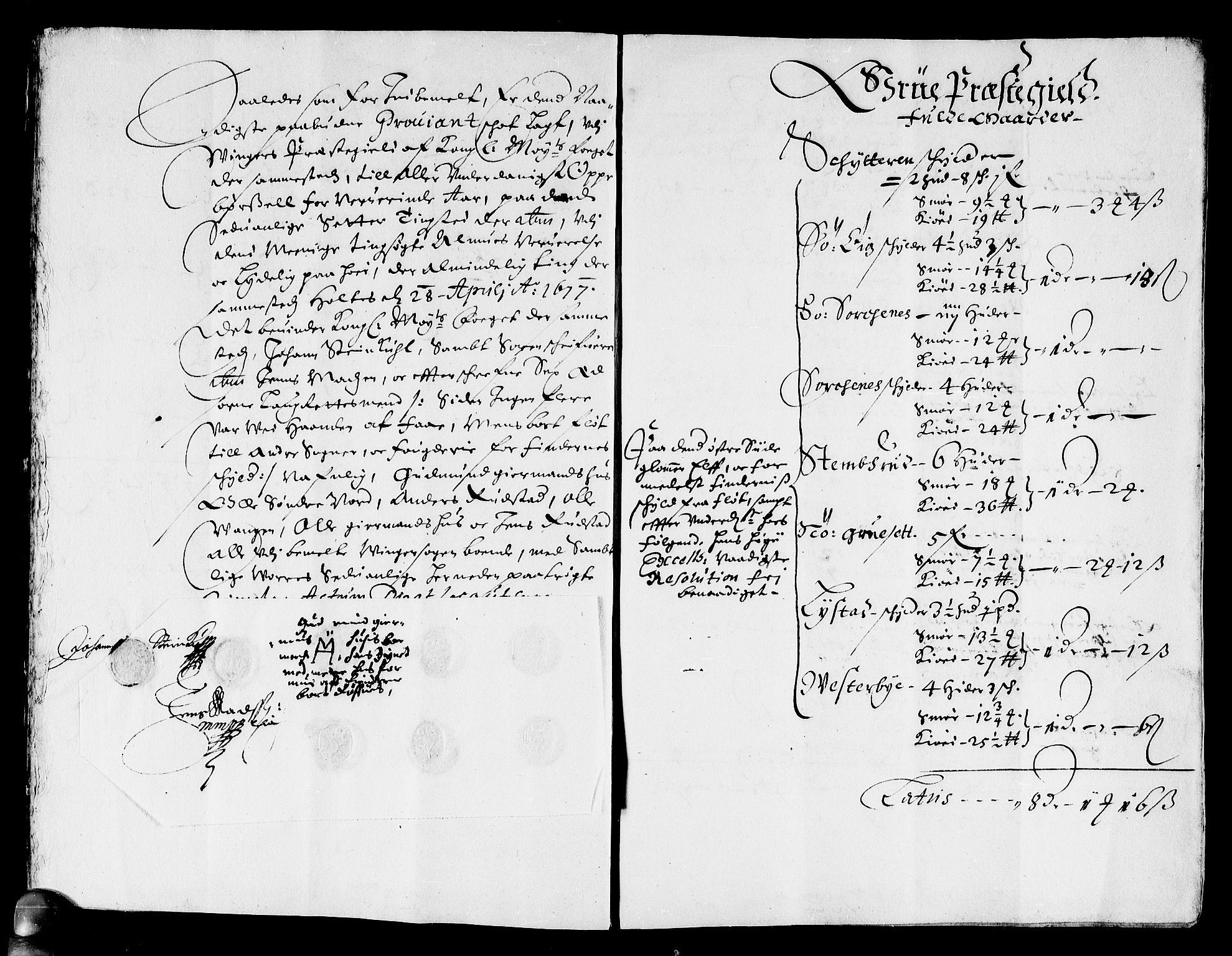 Rentekammeret inntil 1814, Reviderte regnskaper, Stiftamtstueregnskaper, Landkommissariatet på Akershus og Akershus stiftamt, AV/RA-EA-5869/R/Rb/L0135: Akershus stiftamt, 1677