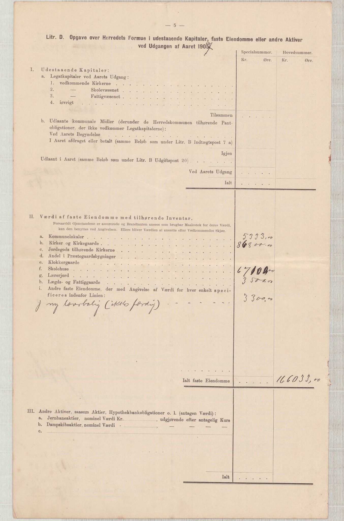 Finnaas kommune. Heradskassen, IKAH/1218a-121/R/Ra/Raa/L0001/0001: Årsrekneskap / Utdrag av kommunerekneskapet, 1904-1910, p. 23