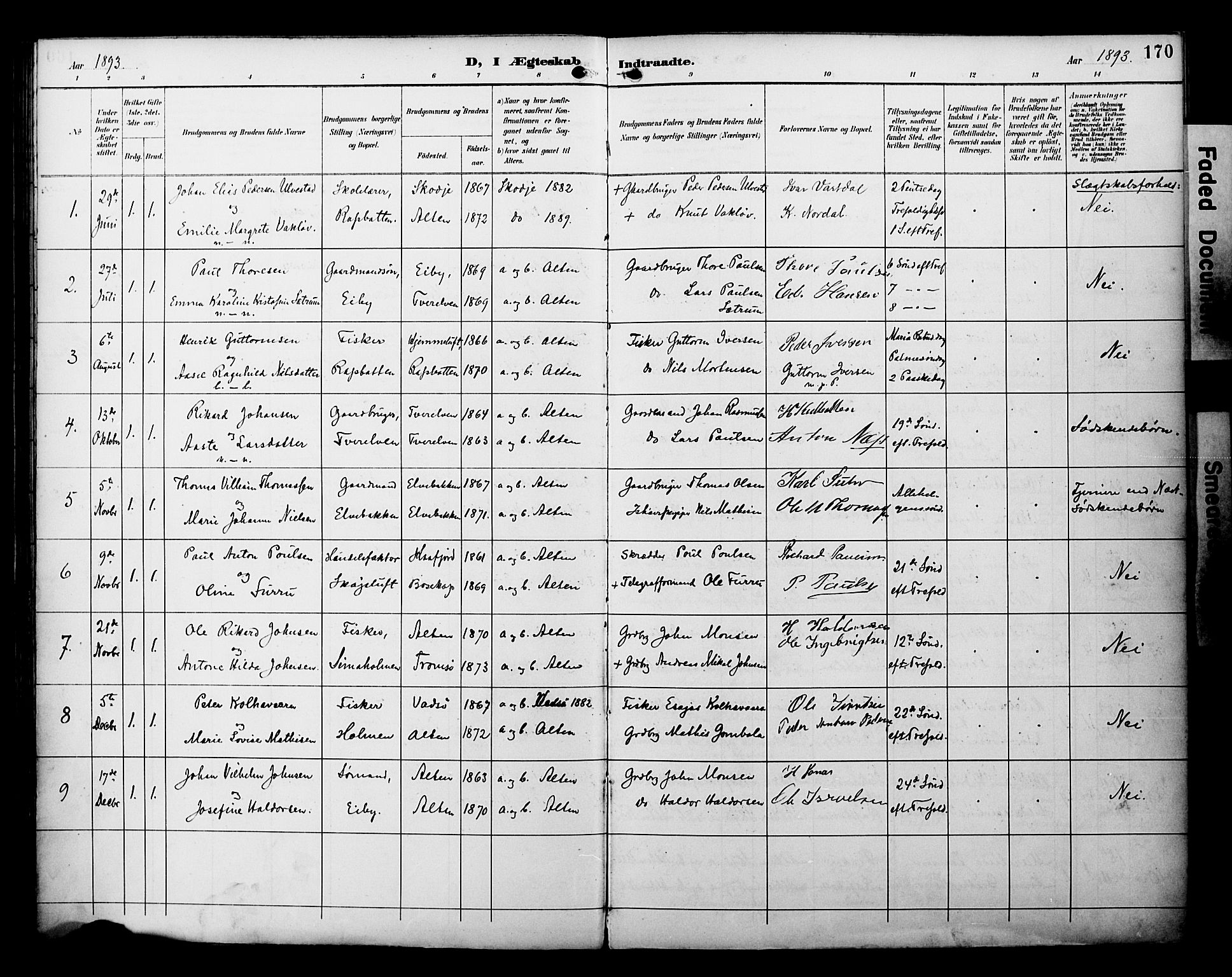Alta sokneprestkontor, SATØ/S-1338/H/Ha/L0003.kirke: Parish register (official) no. 3, 1892-1904, p. 170
