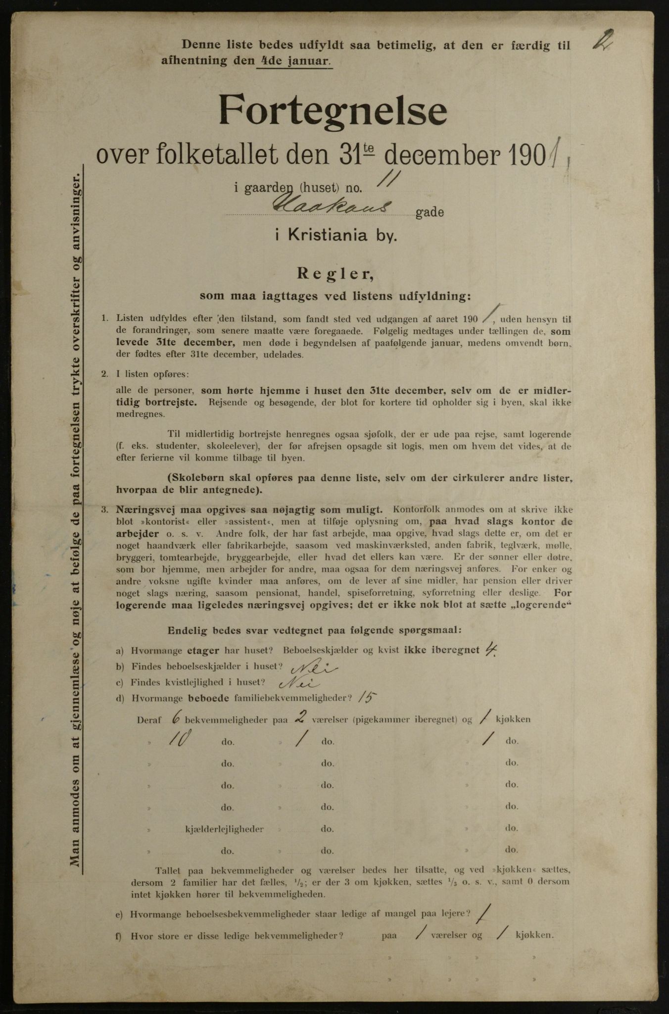 OBA, Municipal Census 1901 for Kristiania, 1901, p. 6749