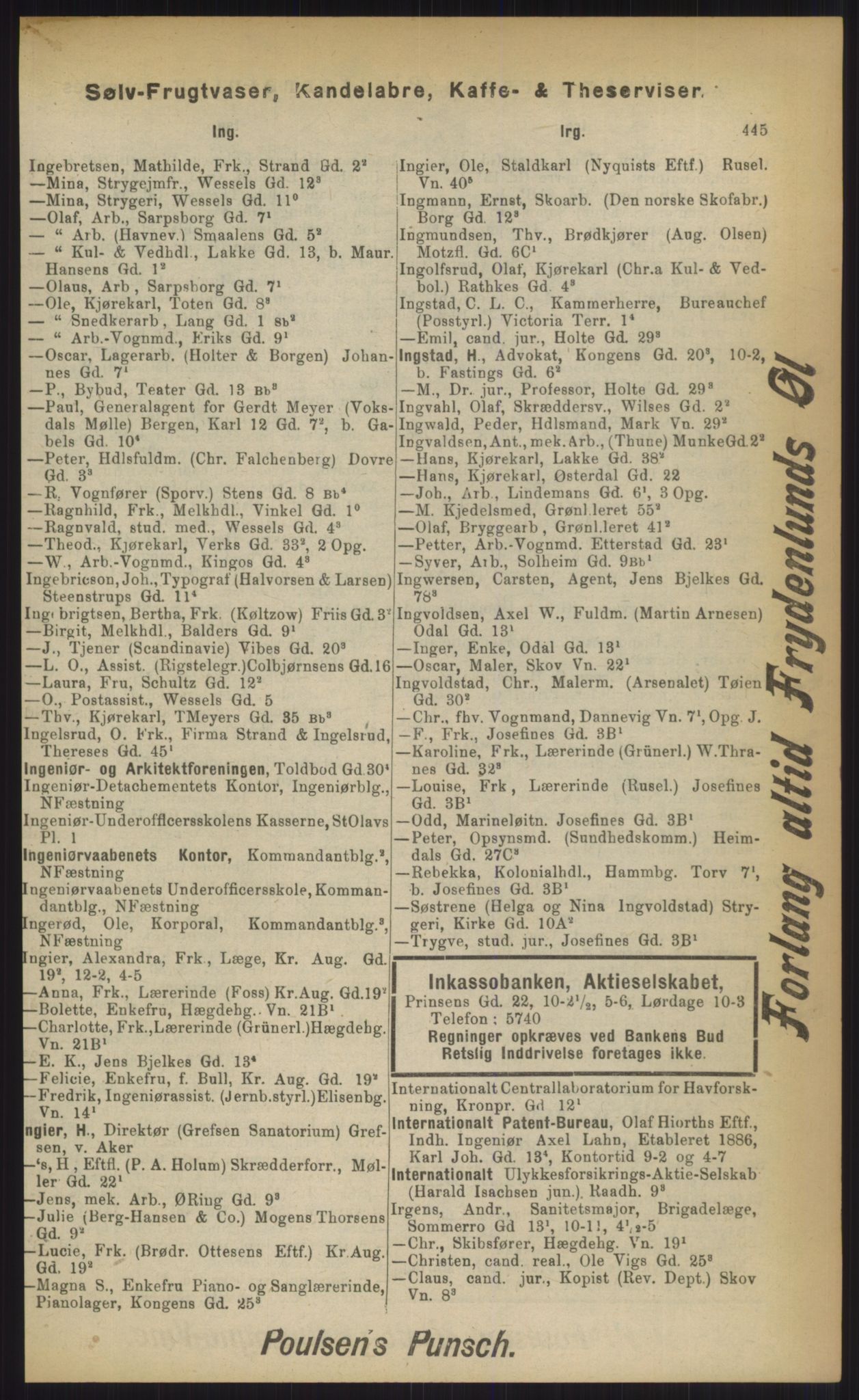 Kristiania/Oslo adressebok, PUBL/-, 1903, p. 445
