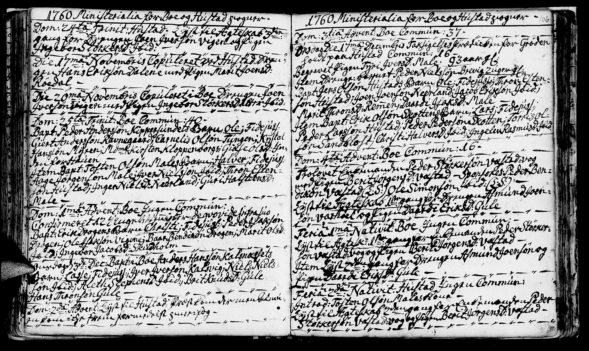 Ministerialprotokoller, klokkerbøker og fødselsregistre - Møre og Romsdal, SAT/A-1454/566/L0760: Parish register (official) no. 566A01, 1739-1766, p. 106