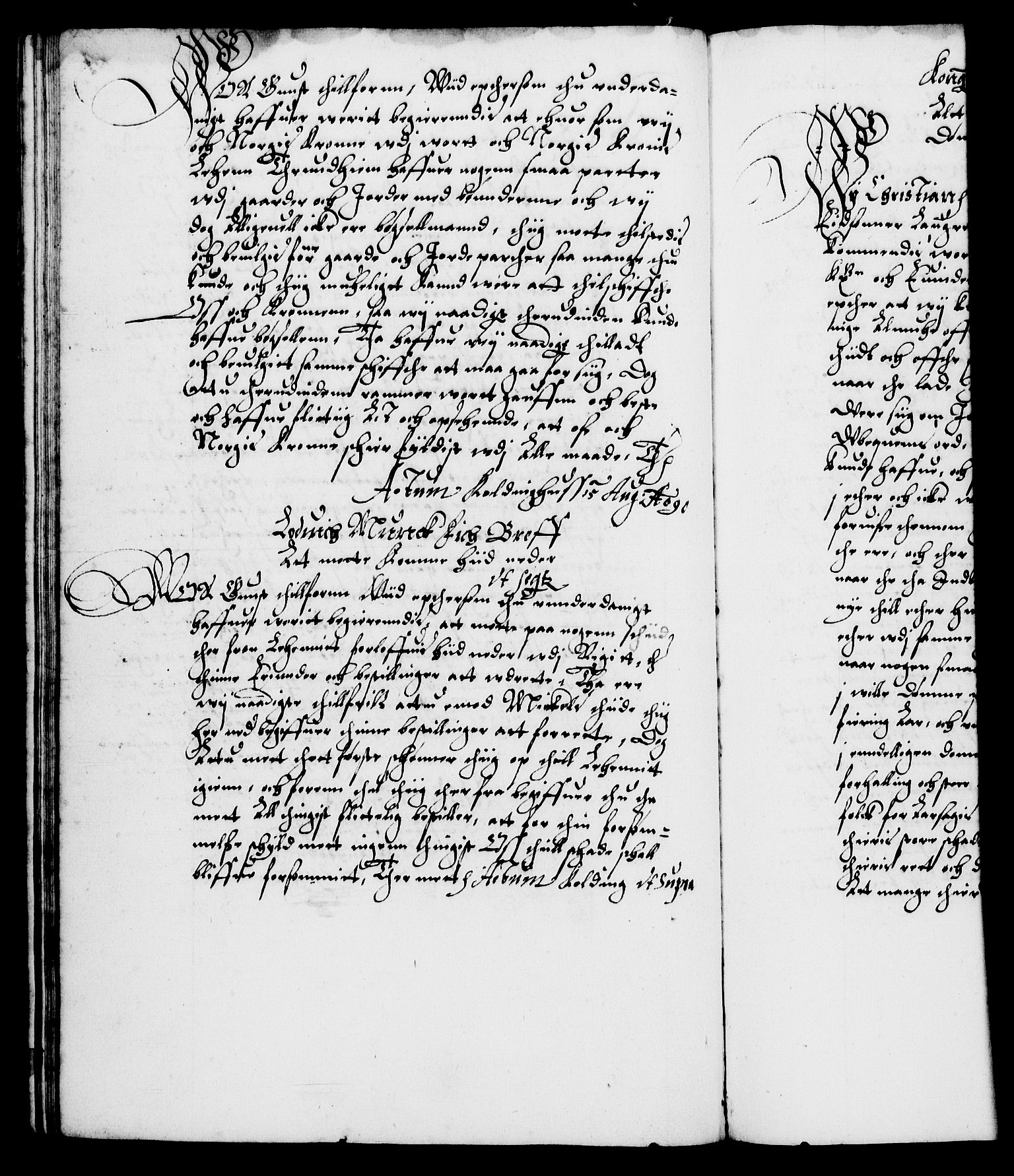 Danske Kanselli 1572-1799, RA/EA-3023/F/Fc/Fca/Fcab/L0002: Norske tegnelser (mikrofilm), 1588-1596, p. 84b