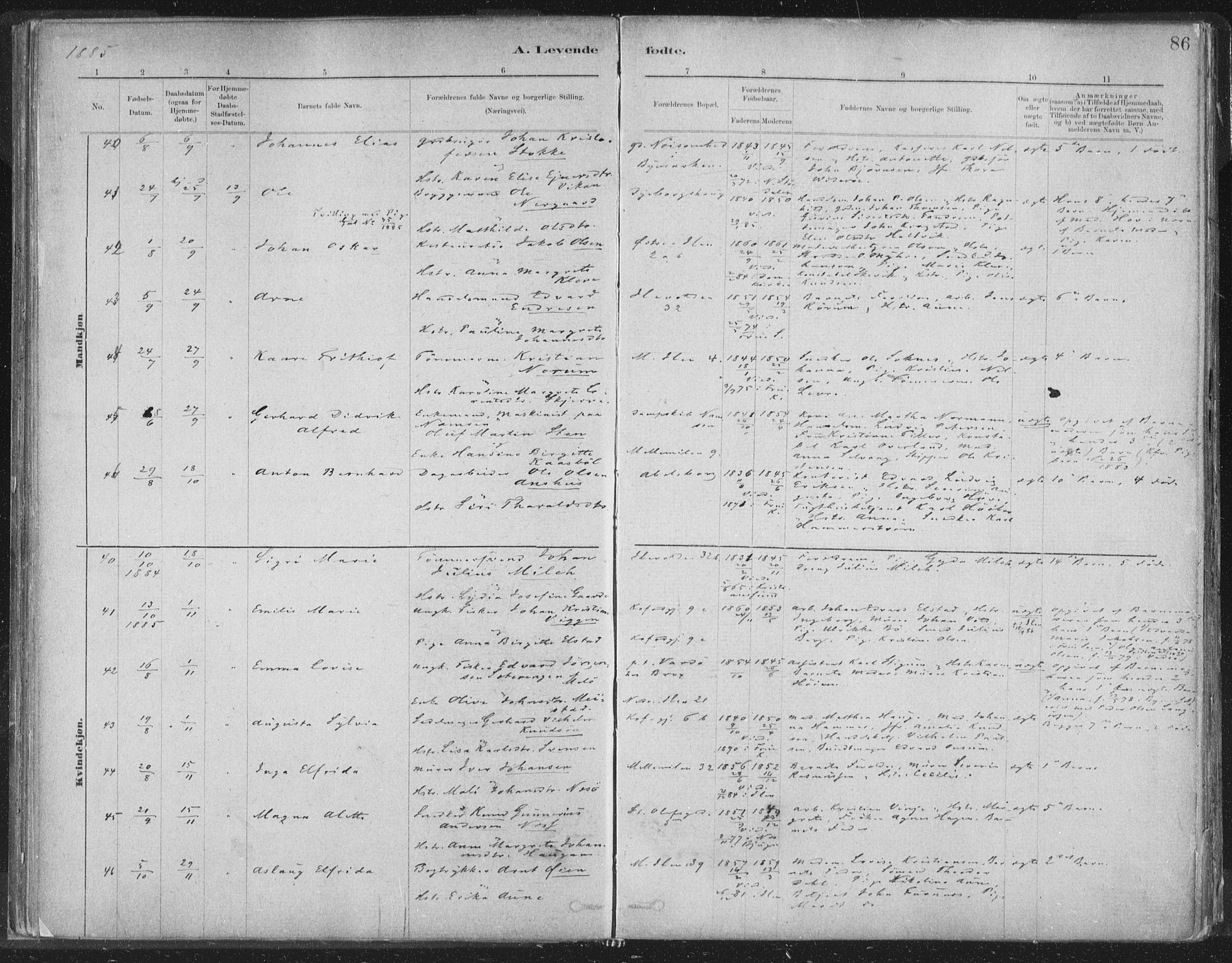 Ministerialprotokoller, klokkerbøker og fødselsregistre - Sør-Trøndelag, SAT/A-1456/603/L0162: Parish register (official) no. 603A01, 1879-1895, p. 86