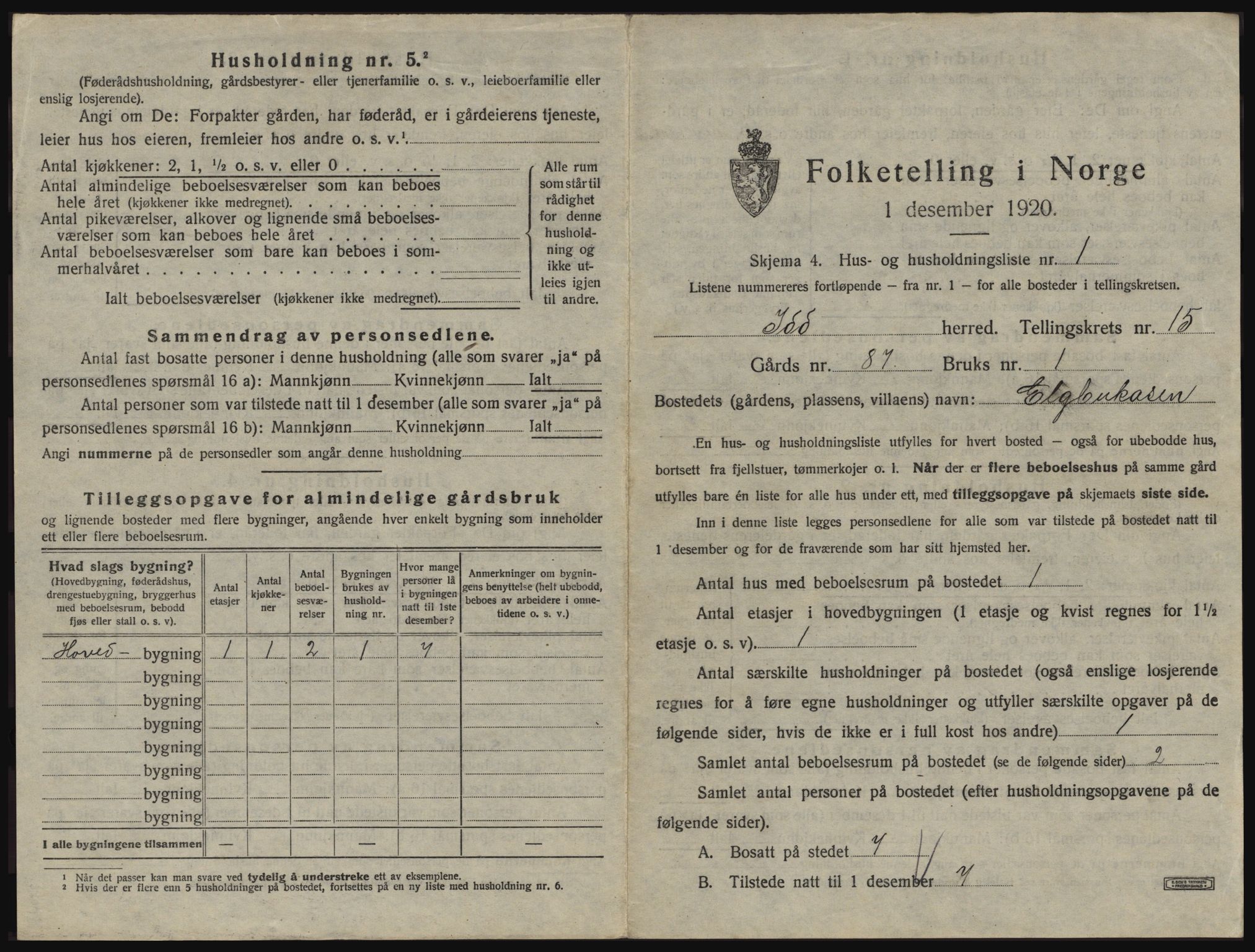 SAO, 1920 census for Idd, 1920, p. 1928