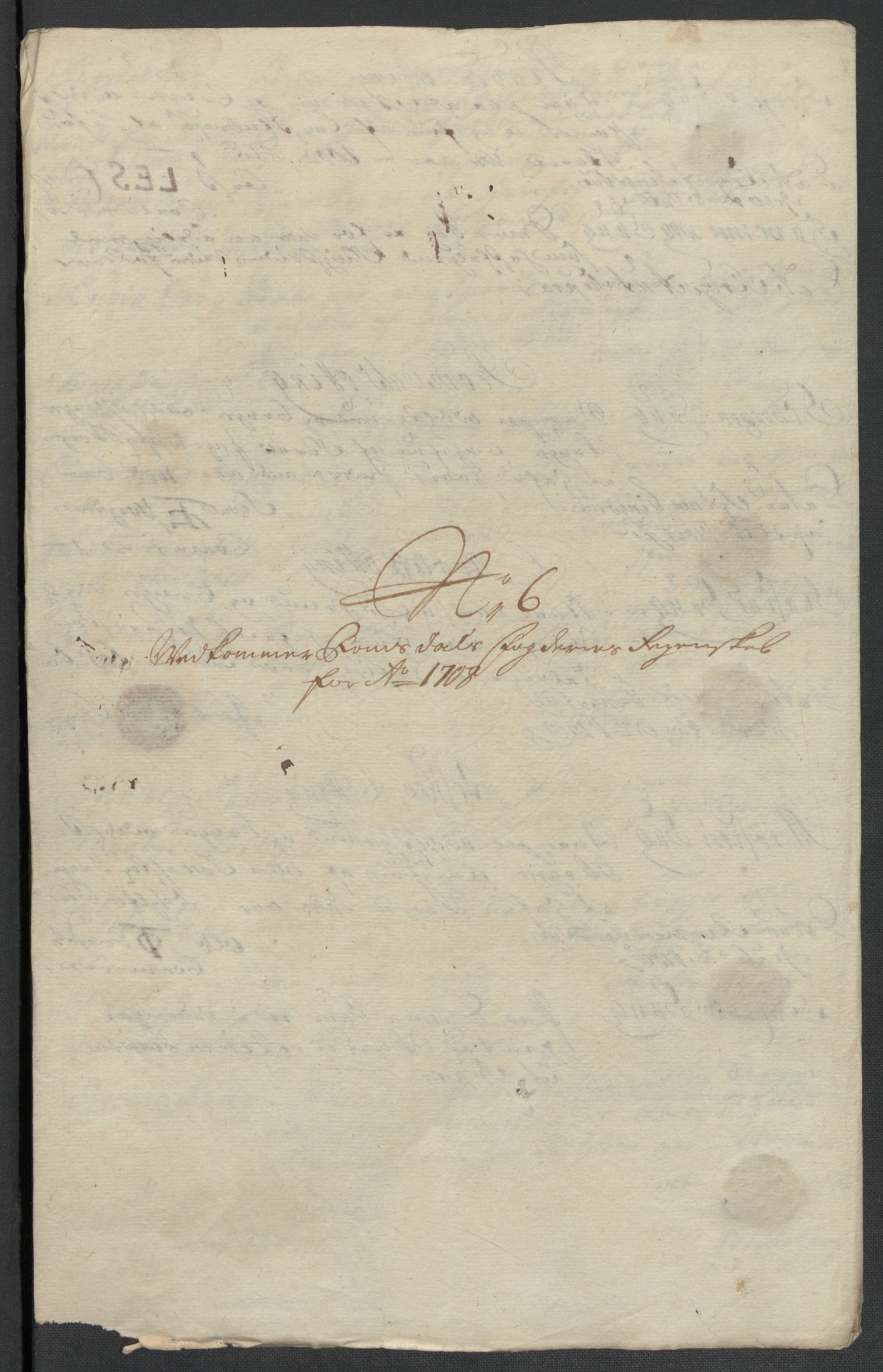 Rentekammeret inntil 1814, Reviderte regnskaper, Fogderegnskap, RA/EA-4092/R55/L3658: Fogderegnskap Romsdal, 1707-1708, p. 259