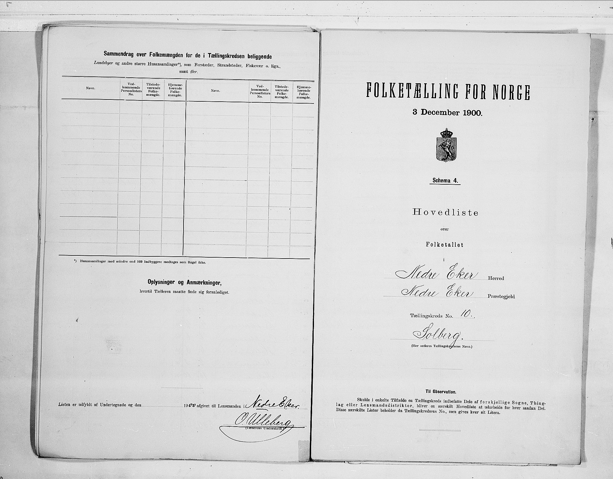 RA, 1900 census for Nedre Eiker, 1900, p. 22