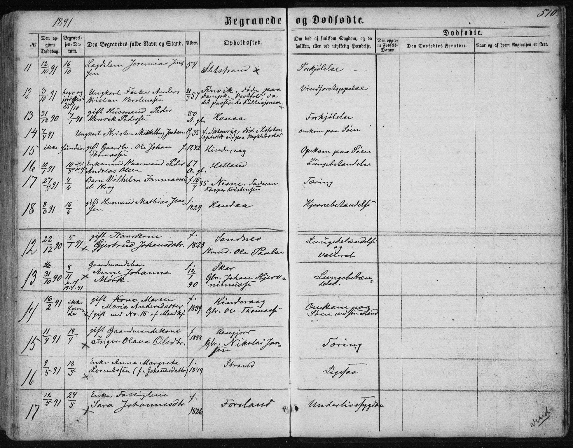 Ministerialprotokoller, klokkerbøker og fødselsregistre - Nordland, AV/SAT-A-1459/838/L0556: Parish register (copy) no. 838C03, 1861-1893, p. 510