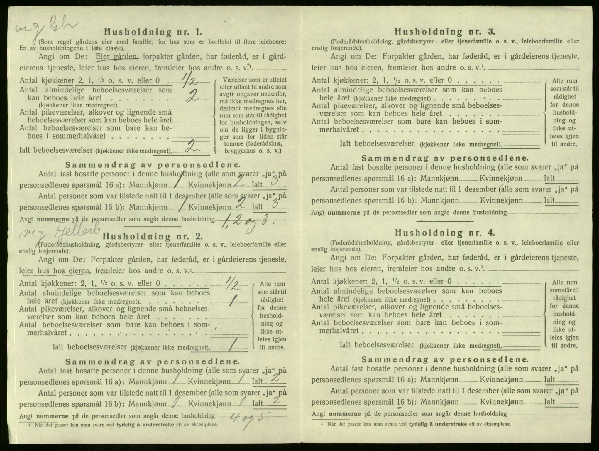 SAKO, 1920 census for Lier, 1920, p. 3044