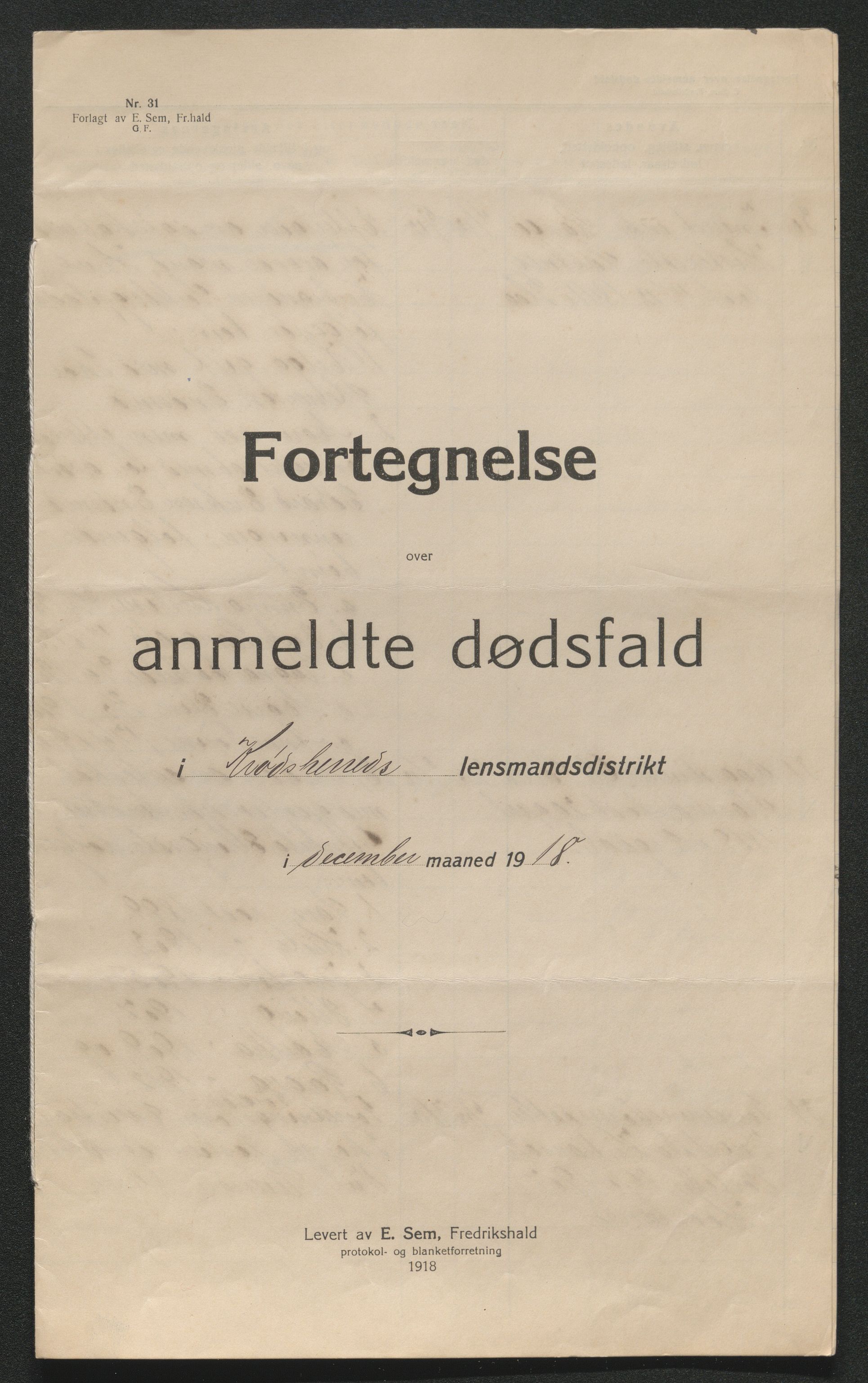 Eiker, Modum og Sigdal sorenskriveri, AV/SAKO-A-123/H/Ha/Hab/L0039: Dødsfallsmeldinger, 1918-1919, p. 619