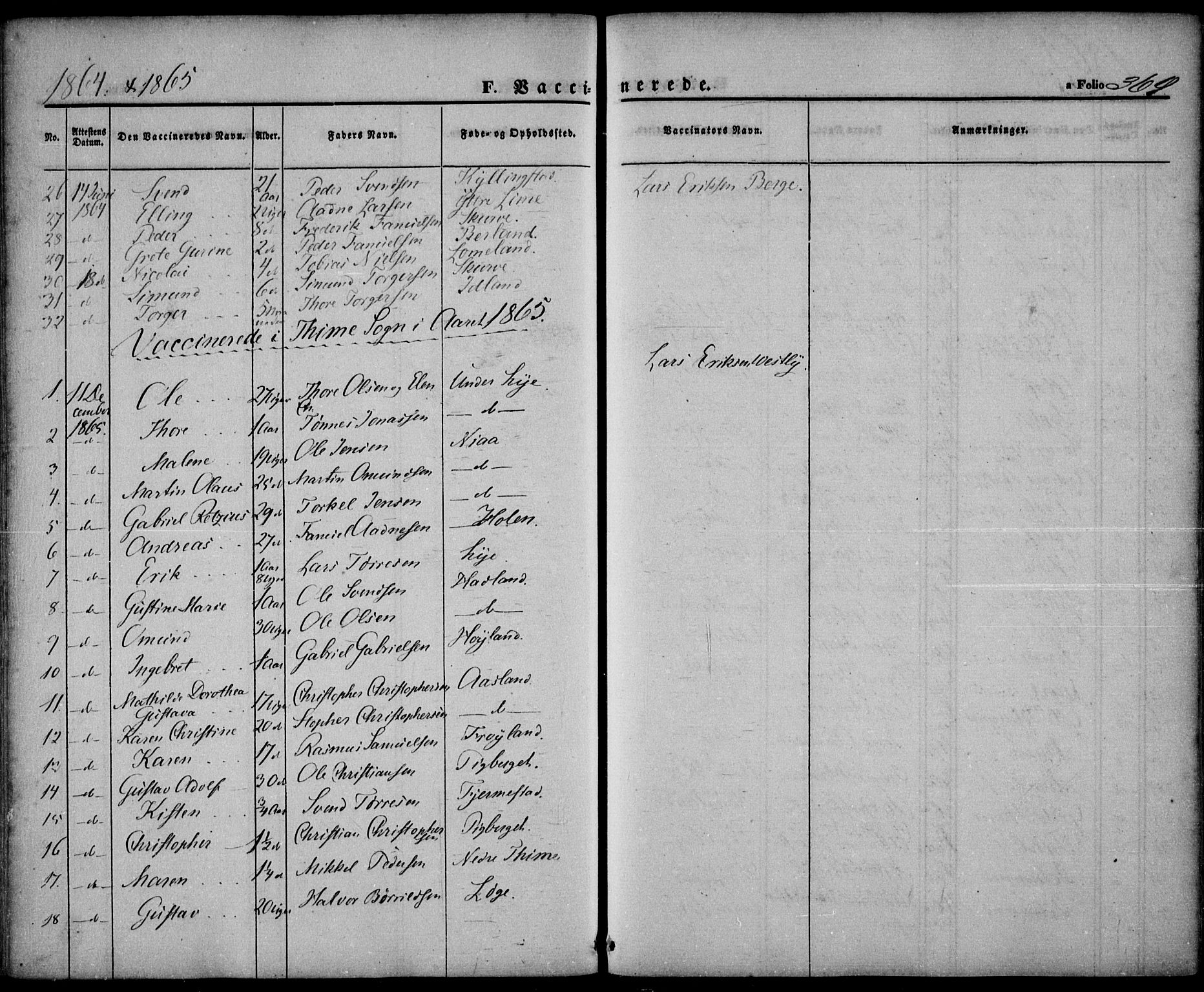Lye sokneprestkontor, AV/SAST-A-101794/001/30BA/L0007: Parish register (official) no. A 6, 1856-1871, p. 369