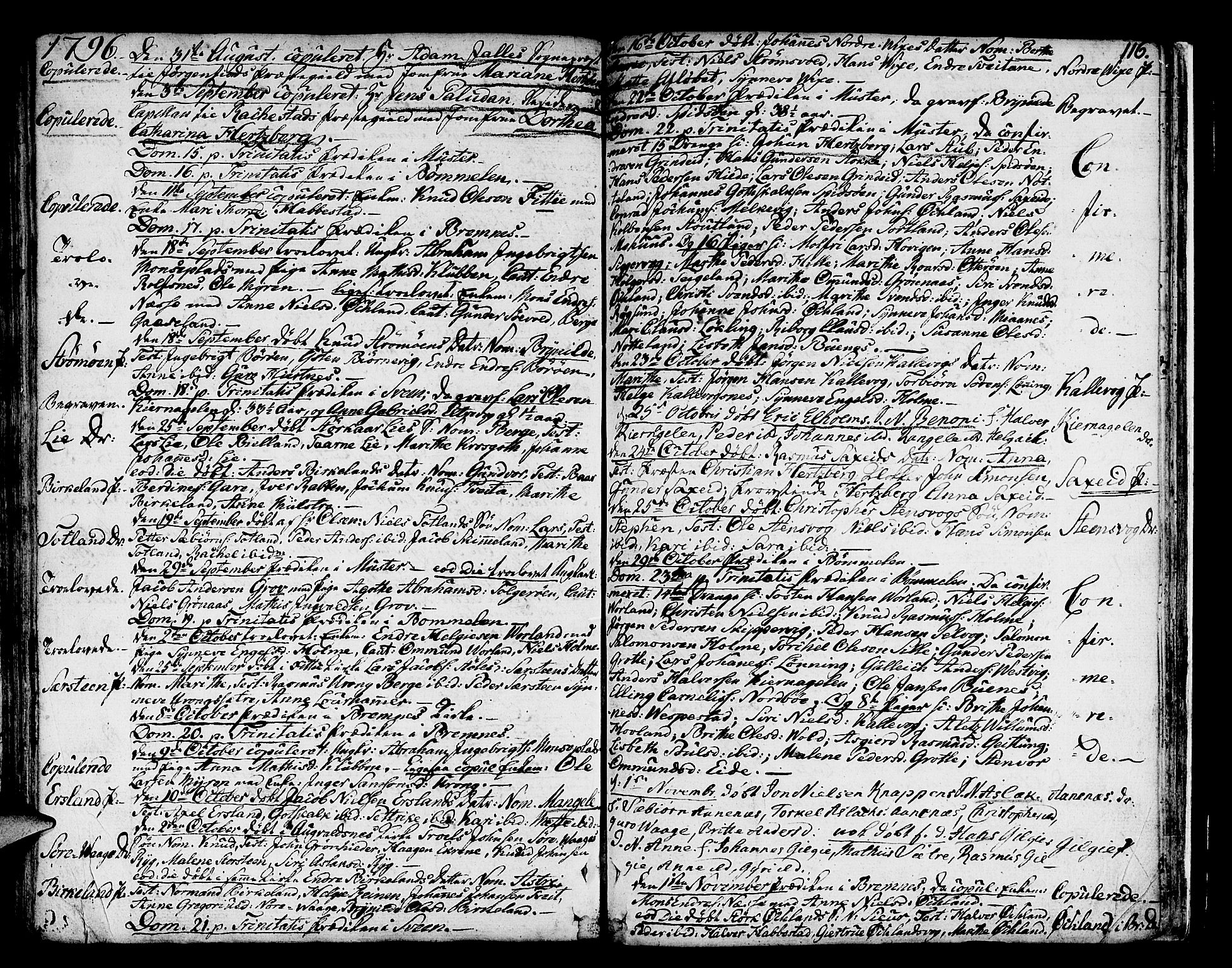 Finnås sokneprestembete, AV/SAB-A-99925/H/Ha/Haa/Haaa/L0003: Parish register (official) no. A 3, 1765-1803, p. 116