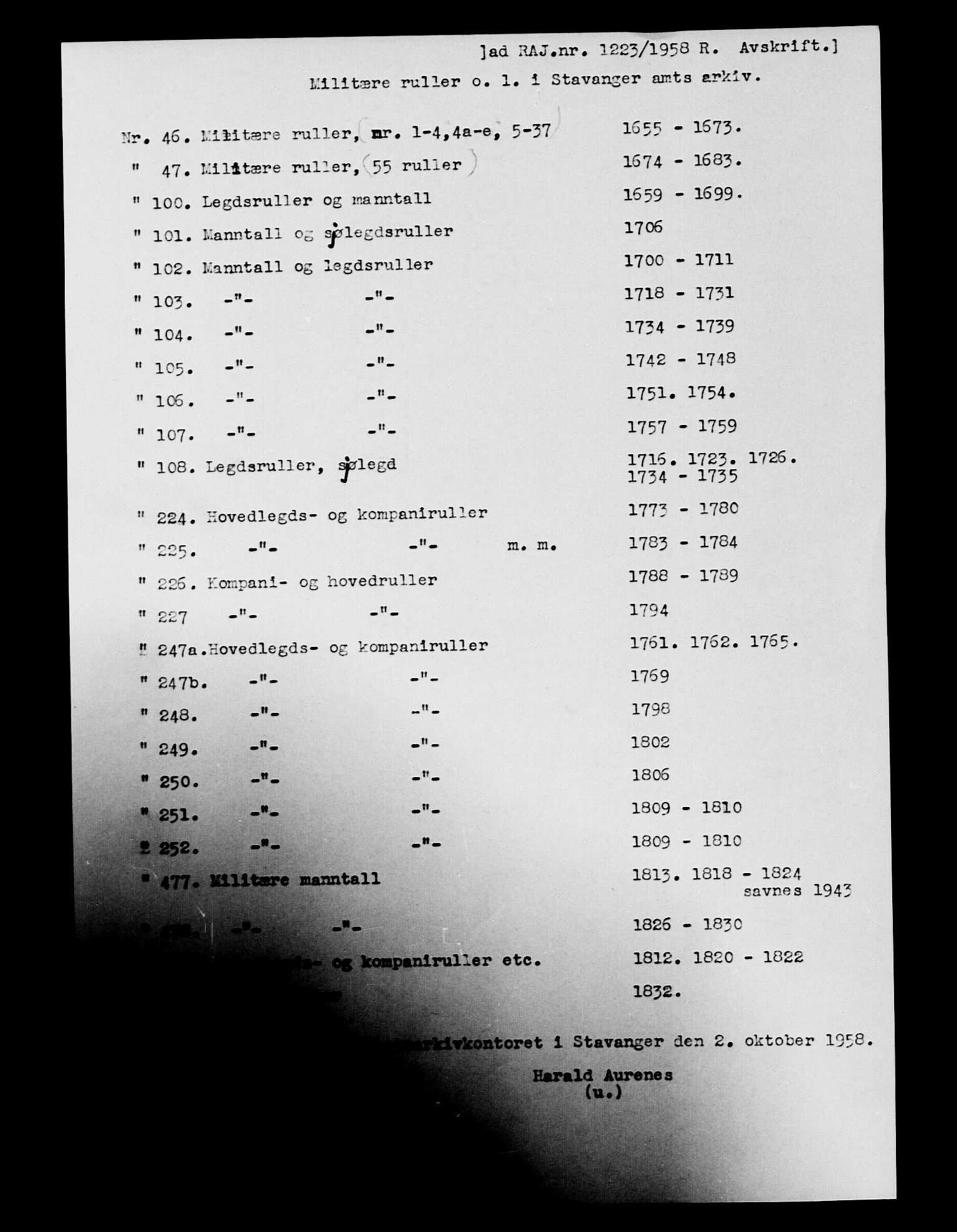 Fylkesmannen i Rogaland, AV/SAST-A-101928/99/3/325/325CA, 1655-1832, p. 8125