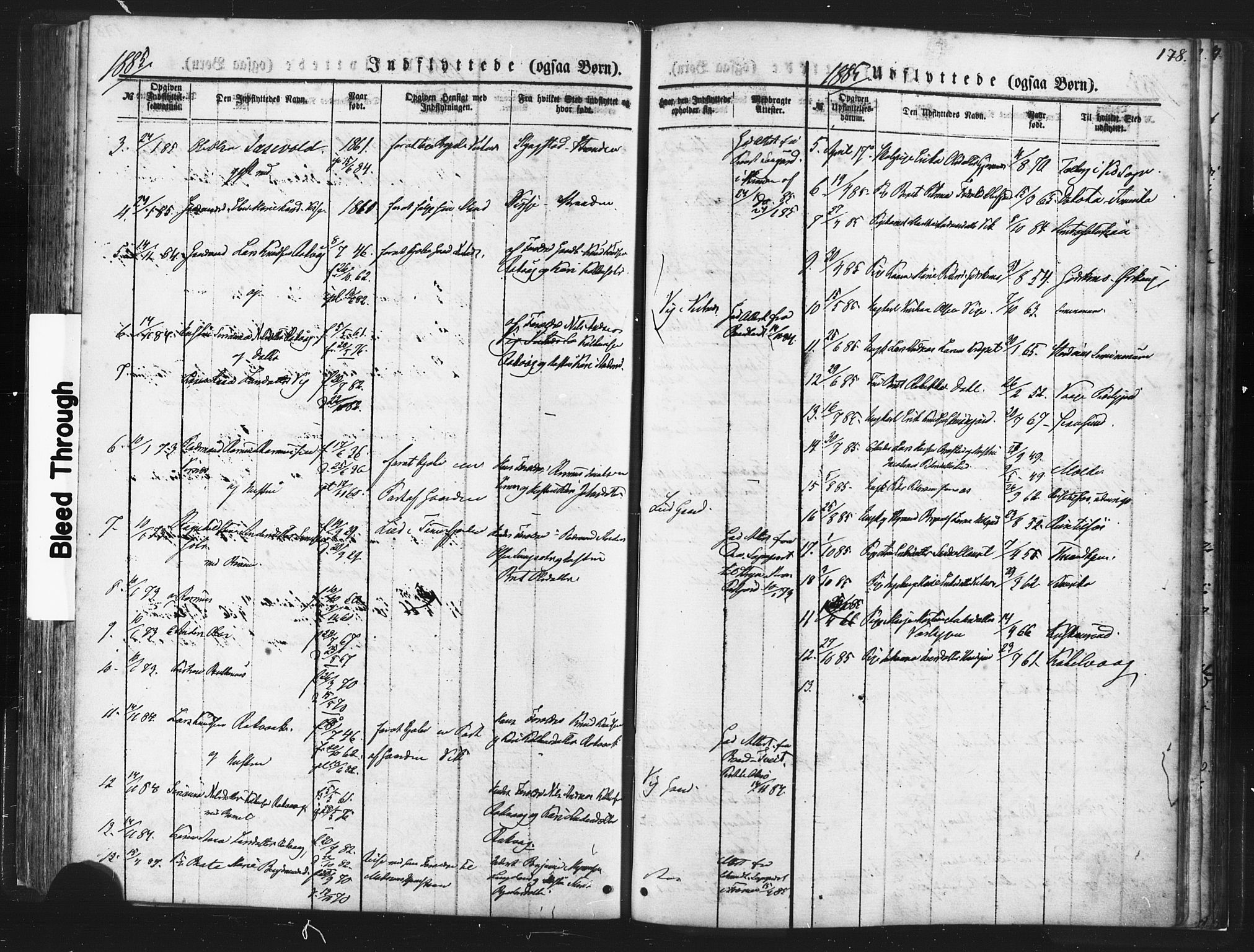 Ministerialprotokoller, klokkerbøker og fødselsregistre - Møre og Romsdal, AV/SAT-A-1454/539/L0530: Parish register (official) no. 539A03, 1872-1886, p. 178