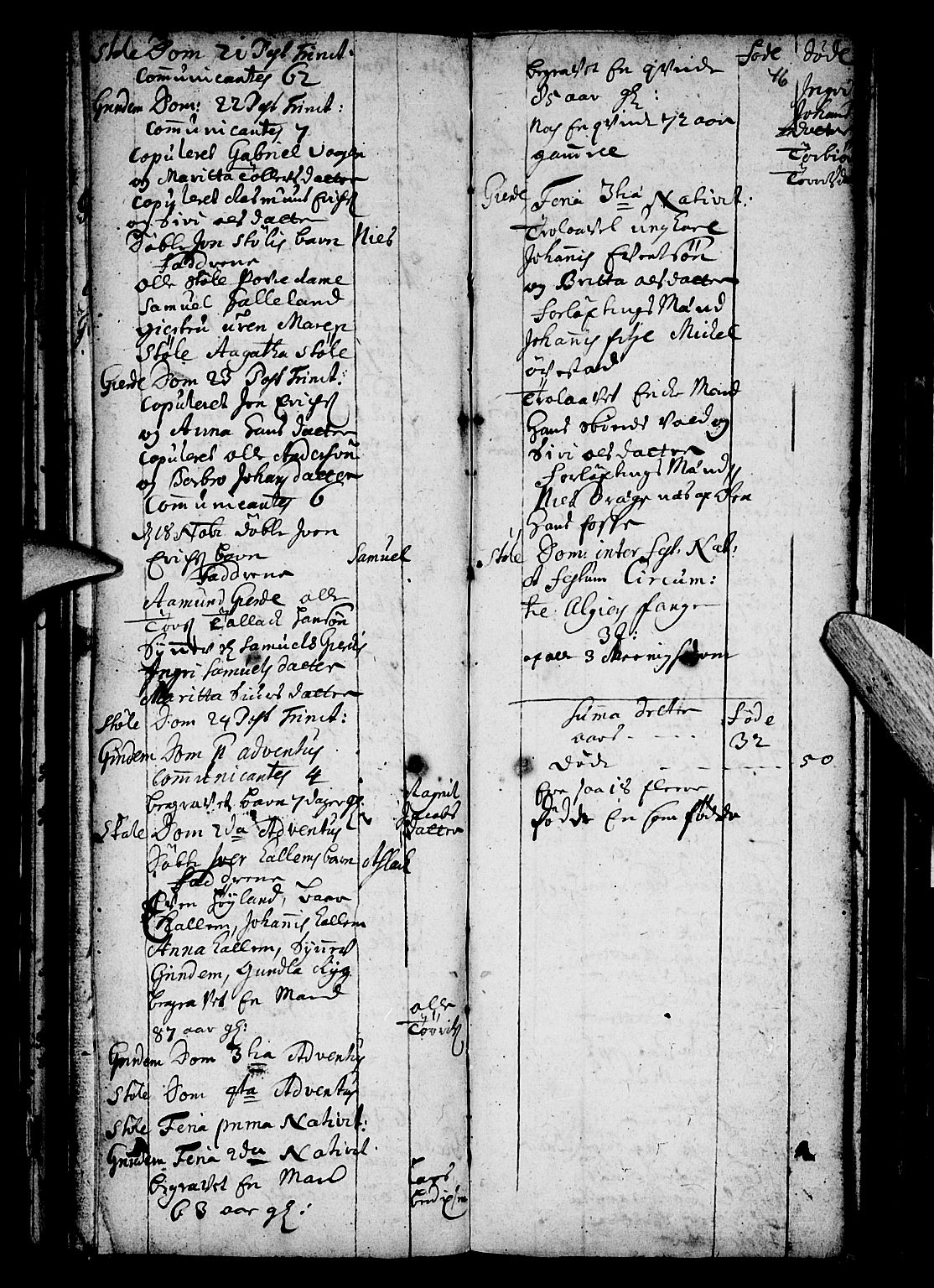 Etne sokneprestembete, AV/SAB-A-75001/H/Haa: Parish register (official) no. A 1, 1715-1741, p. 46