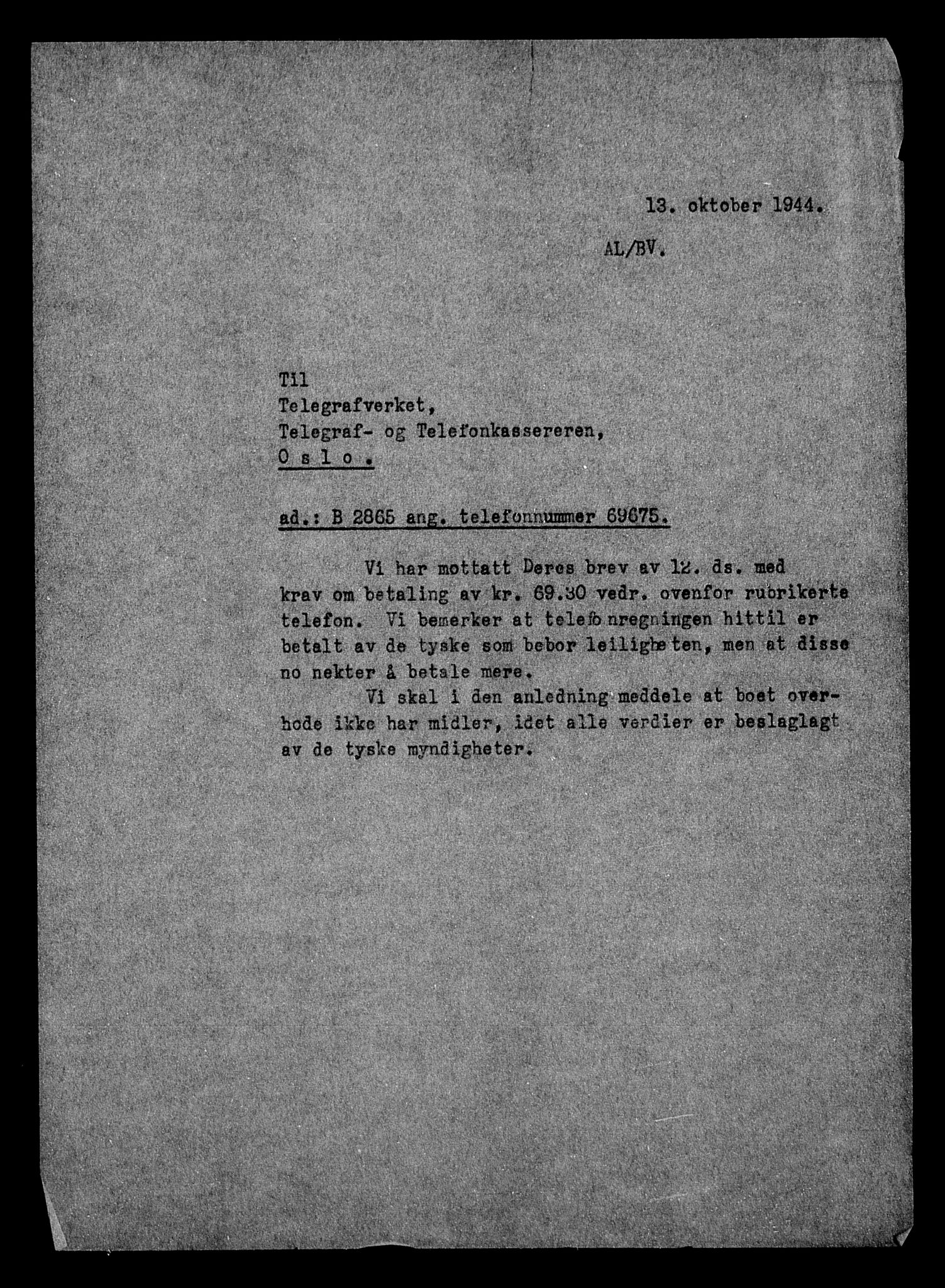 Justisdepartementet, Tilbakeføringskontoret for inndratte formuer, AV/RA-S-1564/H/Hc/Hcc/L0922: --, 1945-1947, p. 20