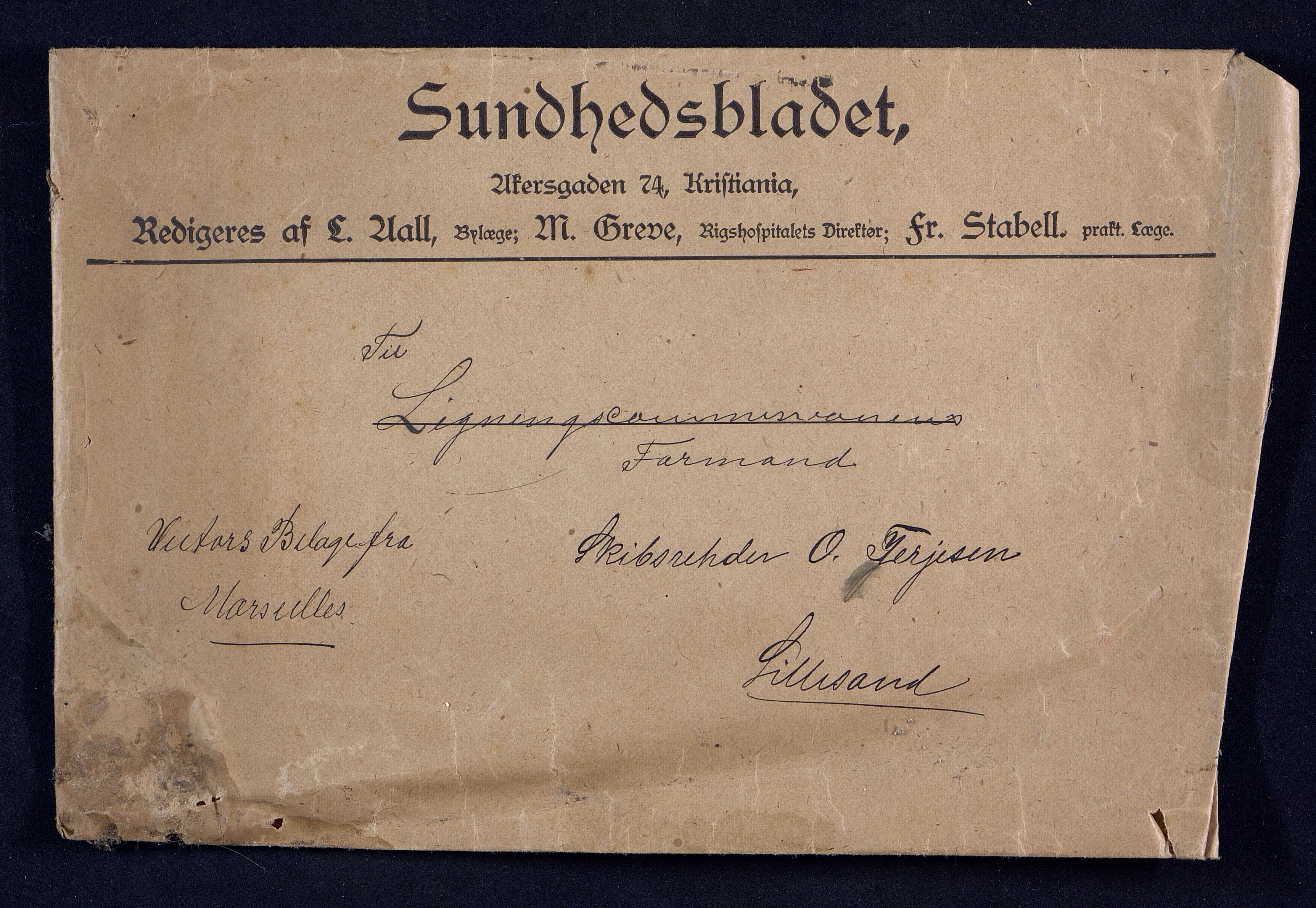 O. Terjesens rederi, AAKS/PA-2525/R/R02/L0001: Regnskapsbilag, 1884-1898