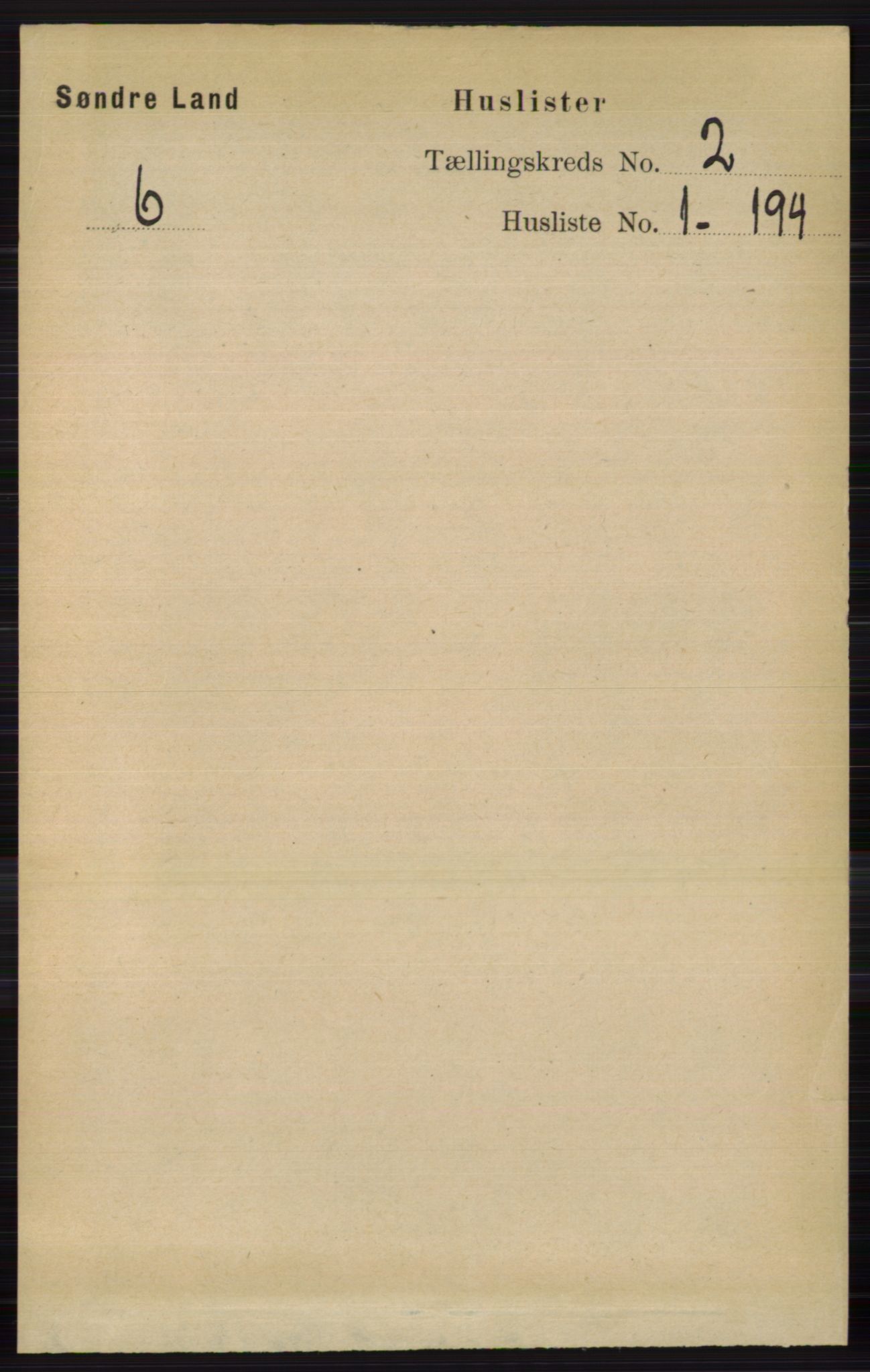 RA, 1891 census for 0536 Søndre Land, 1891, p. 832
