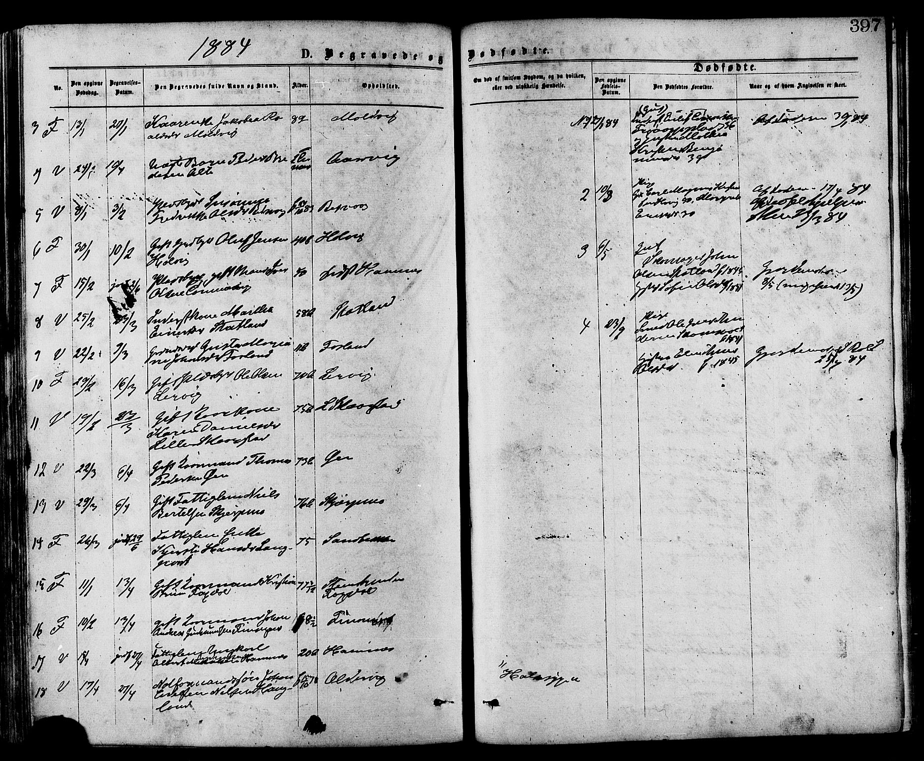 Ministerialprotokoller, klokkerbøker og fødselsregistre - Nord-Trøndelag, SAT/A-1458/773/L0616: Parish register (official) no. 773A07, 1870-1887, p. 397