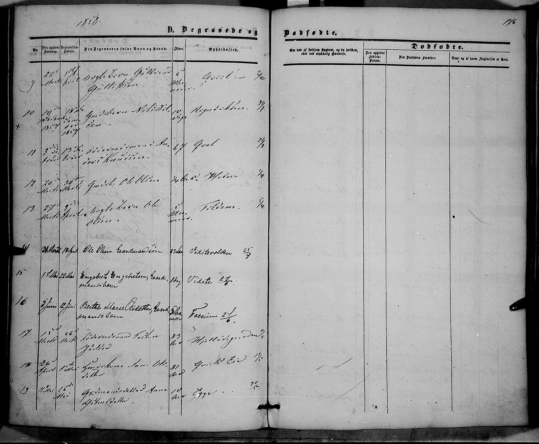 Vestre Slidre prestekontor, SAH/PREST-136/H/Ha/Haa/L0002: Parish register (official) no. 2, 1856-1864, p. 176