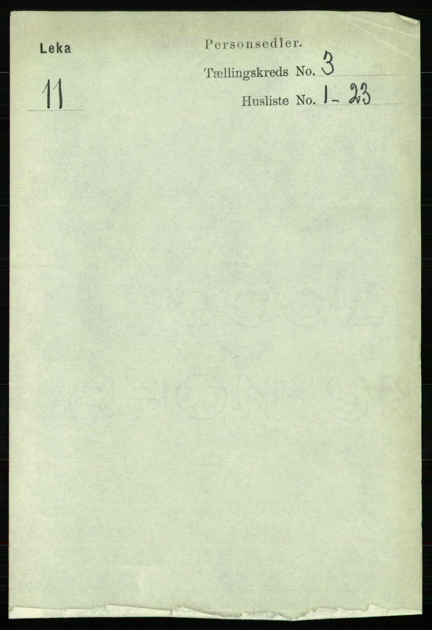 RA, 1891 census for 1755 Leka, 1891, p. 1399