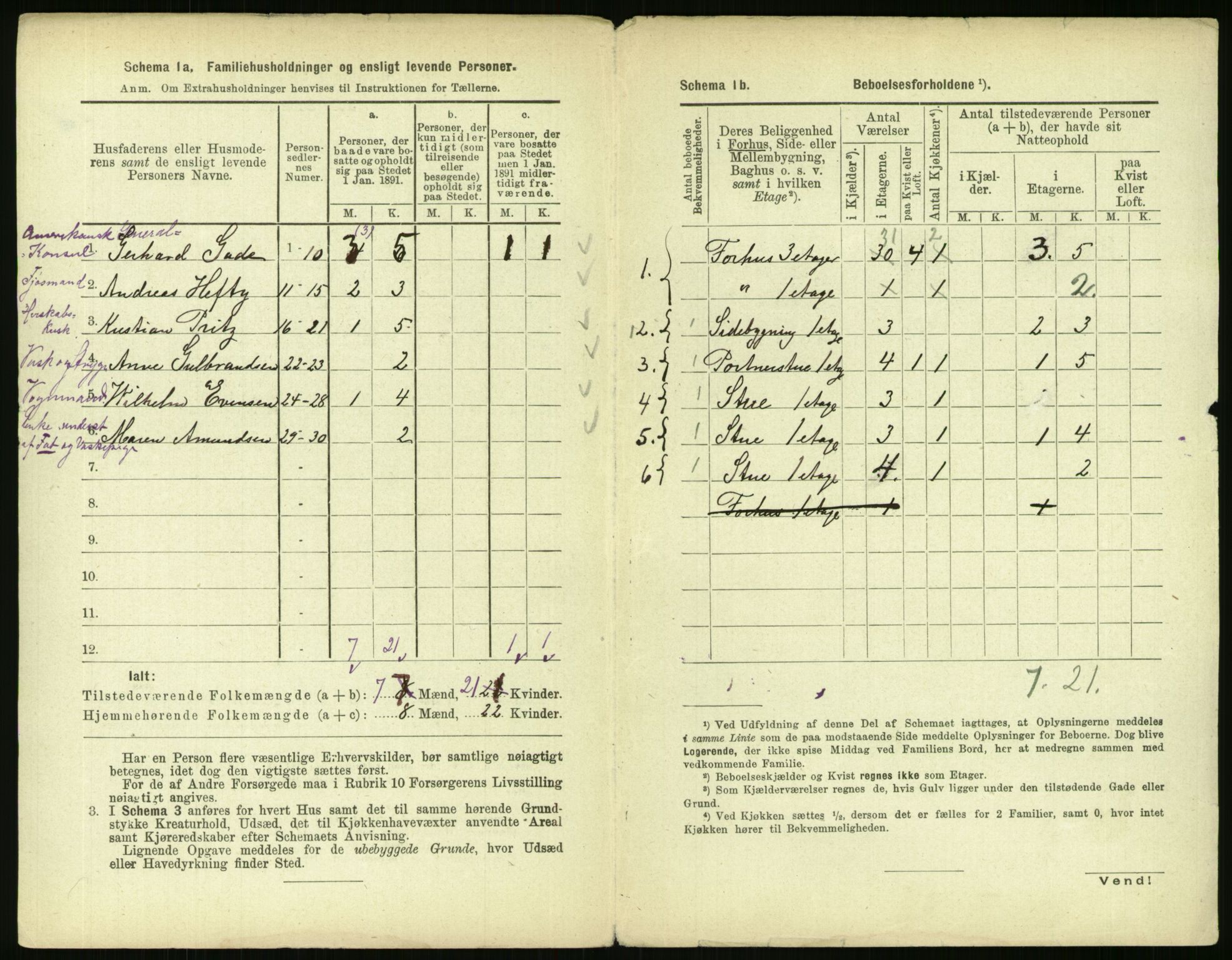 RA, 1891 census for 0301 Kristiania, 1891, p. 30816