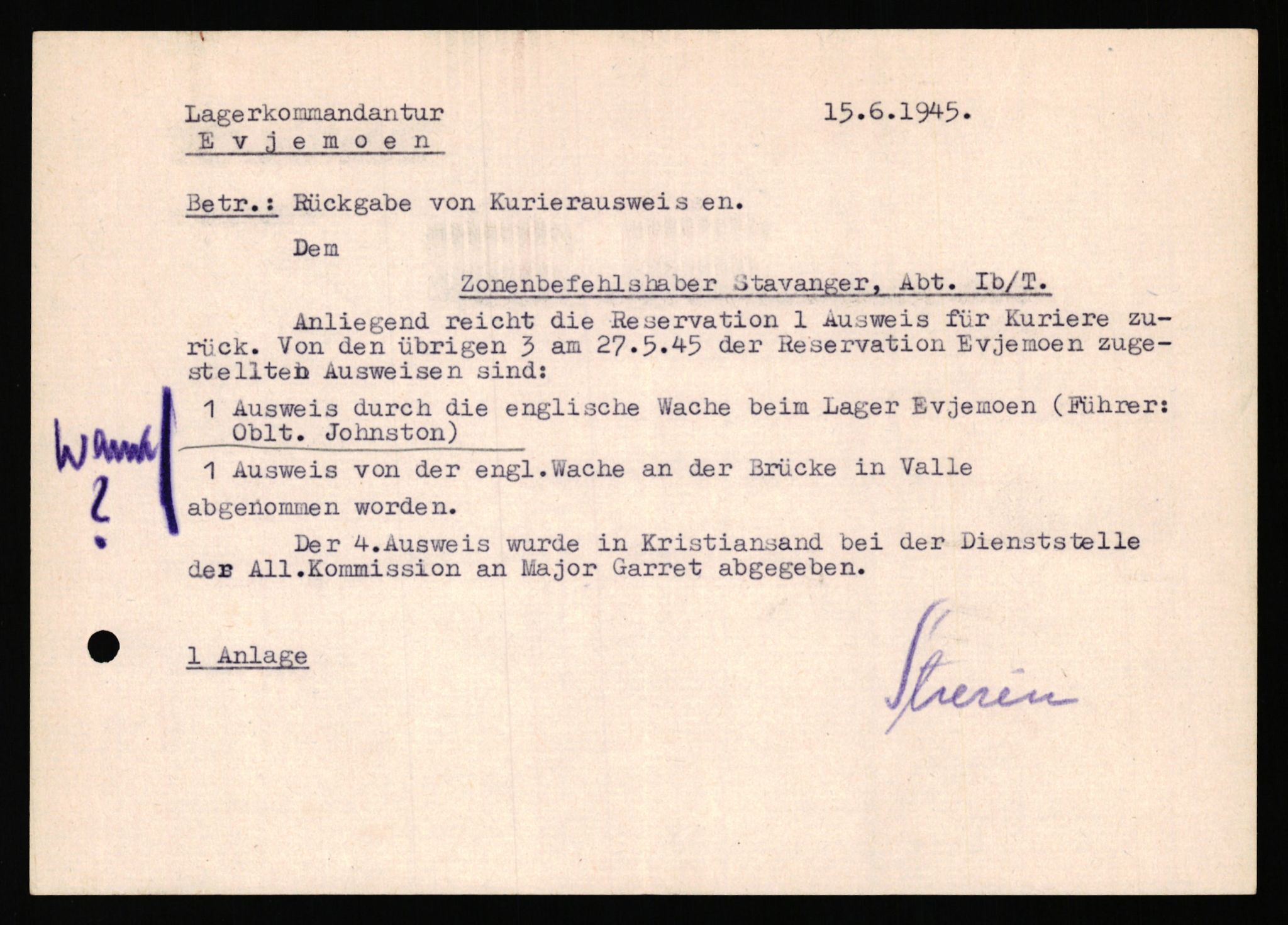 Deutscher Oberbefehlshaber Norwegen (DOBN), AV/RA-RAFA-2197/D/Dl/L0119: DB Zone Stavanger Abt. Ic, 1945, p. 437