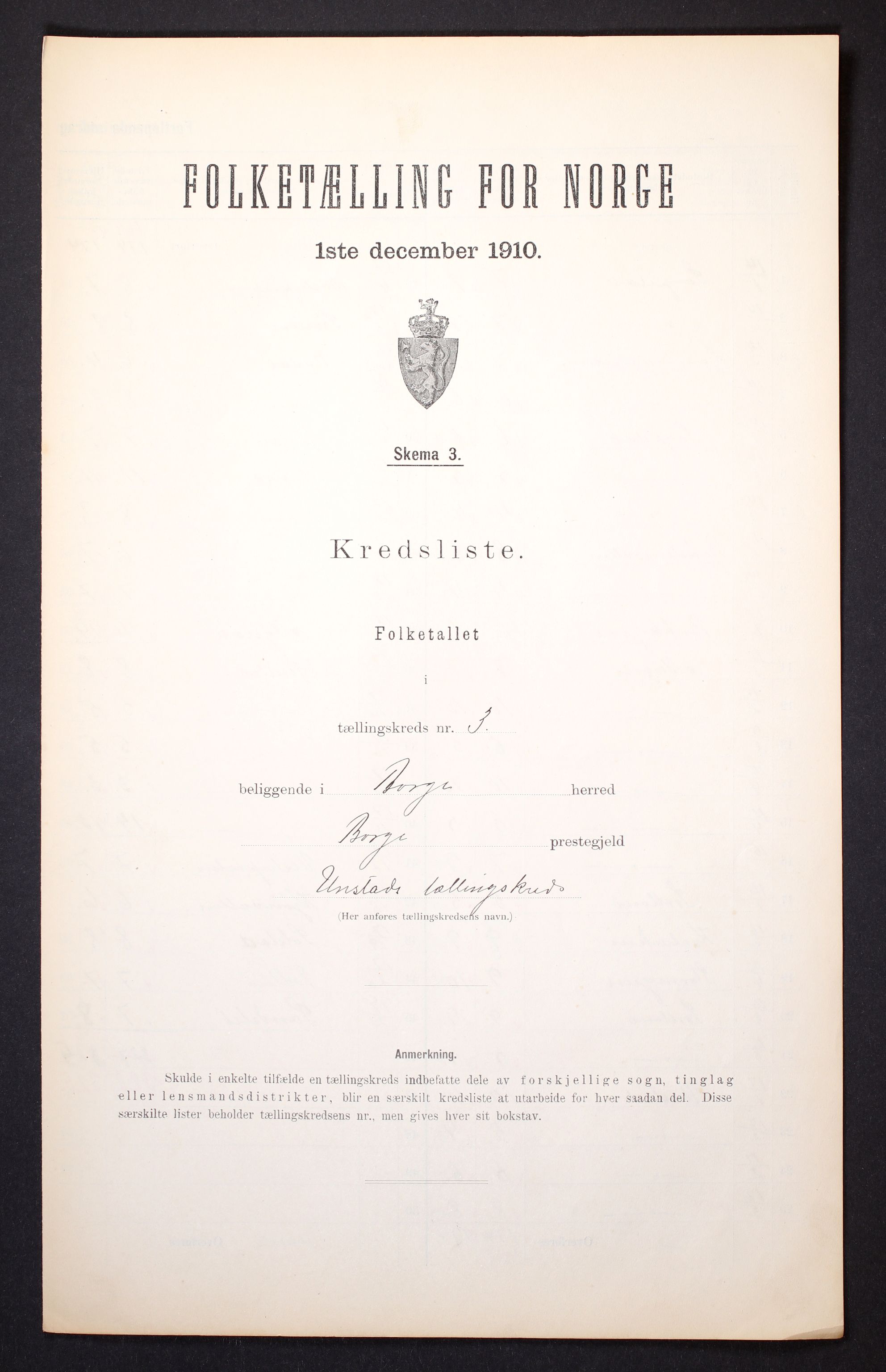 RA, 1910 census for Borge, 1910, p. 10