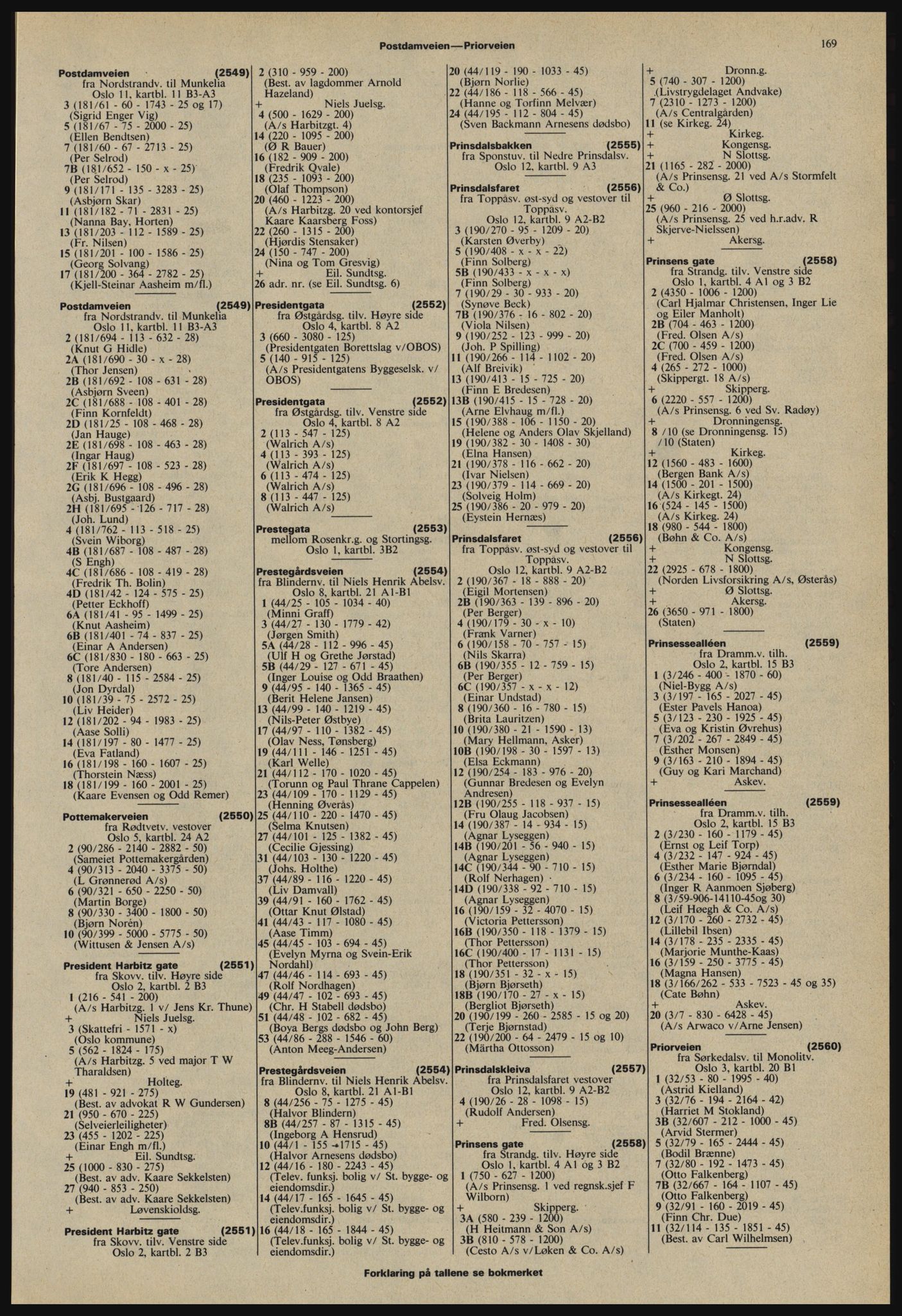 Kristiania/Oslo adressebok, PUBL/-, 1978-1979, p. 169