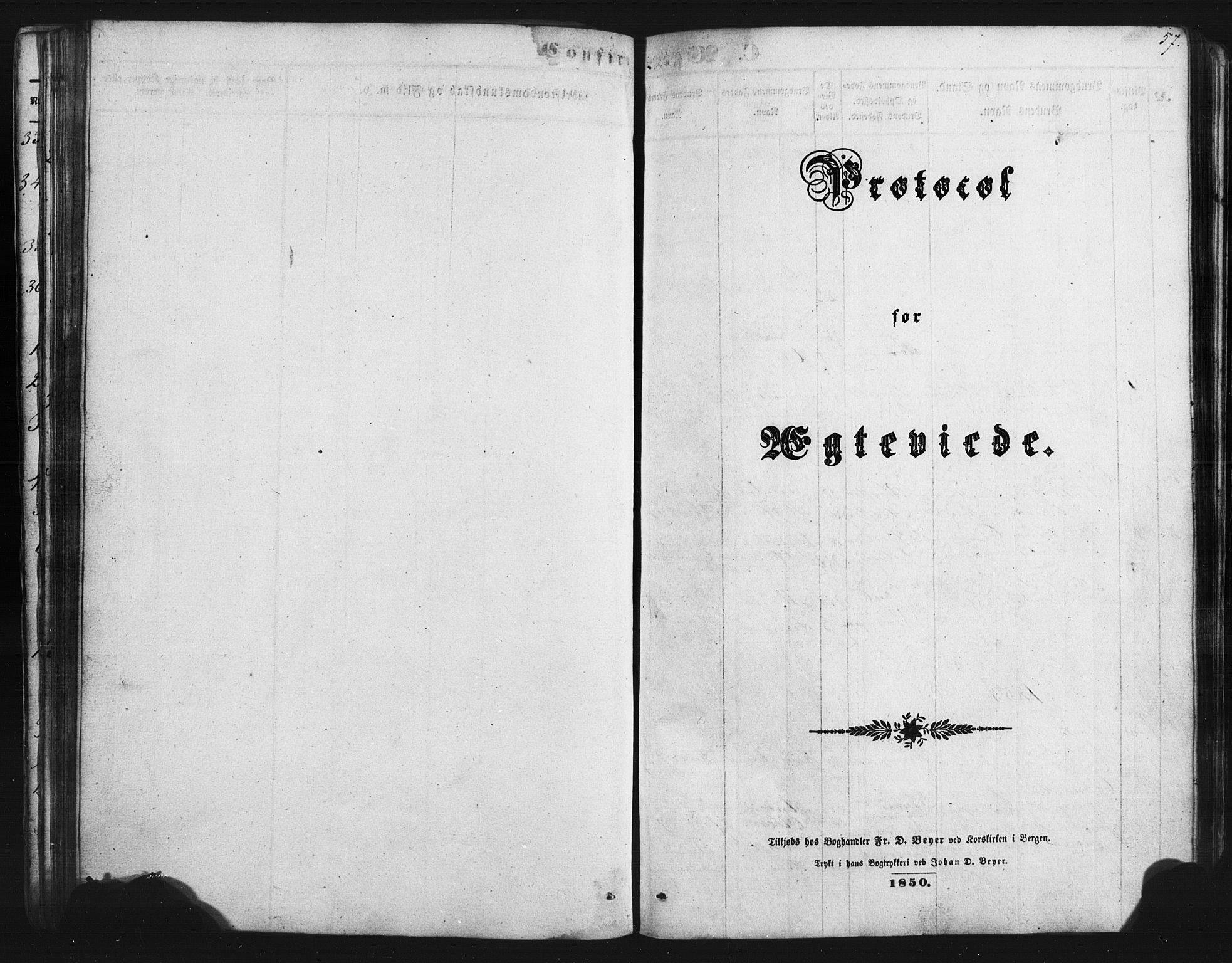 Austevoll Sokneprestembete, SAB/A-74201/H/Hab: Parish register (copy) no. B 1, 1852-1864, p. 57