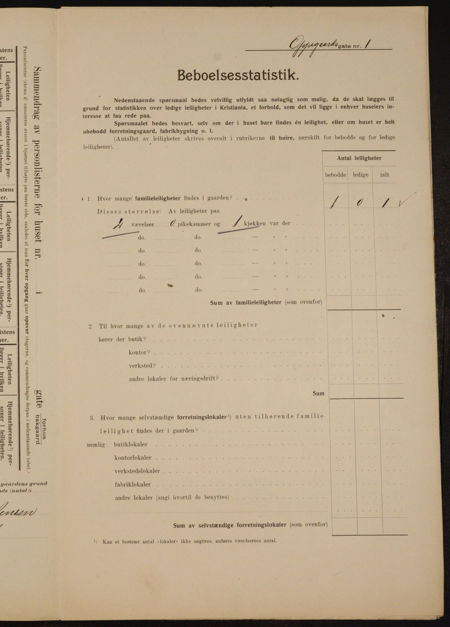 OBA, Municipal Census 1910 for Kristiania, 1910, p. 72937