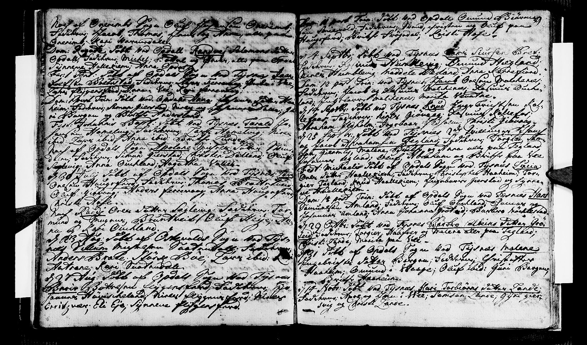 Tysnes sokneprestembete, SAB/A-78601/H/Haa: Parish register (official) no. A 1, 1723-1731, p. 9