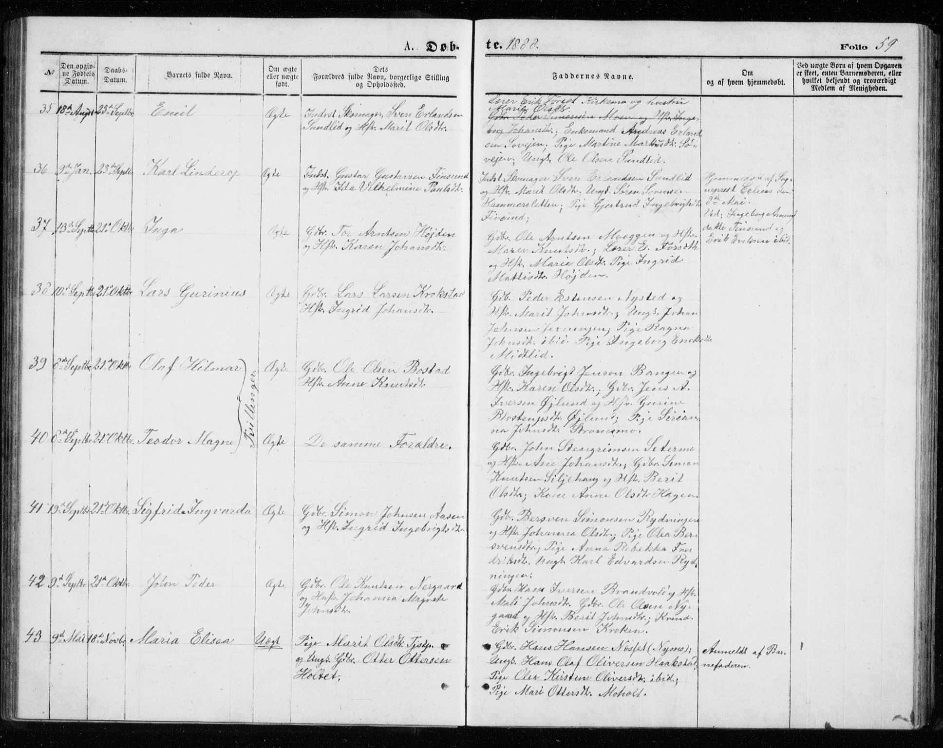Målselv sokneprestembete, AV/SATØ-S-1311/G/Ga/Gab/L0007klokker: Parish register (copy) no. 7, 1876-1895, p. 59