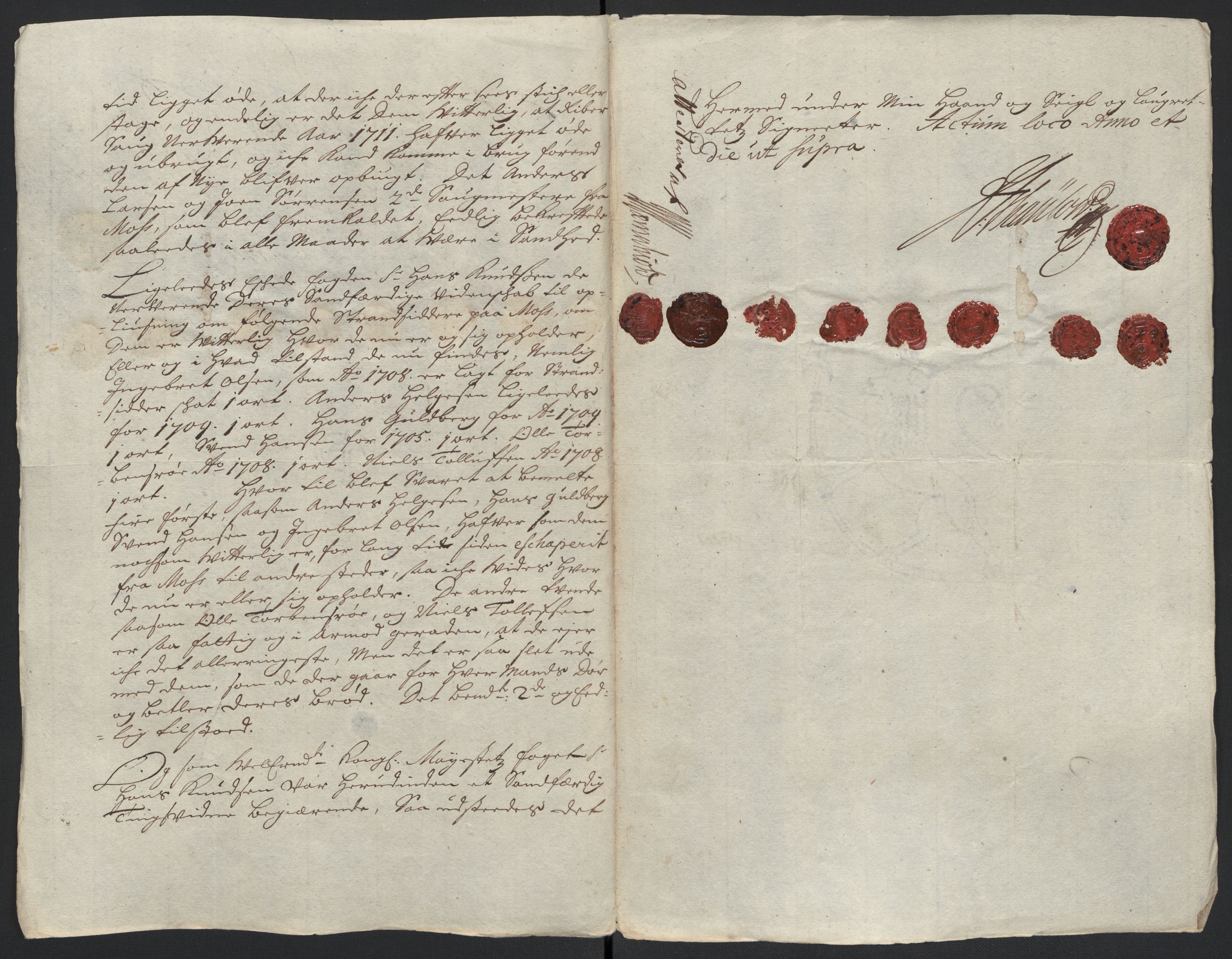 Rentekammeret inntil 1814, Reviderte regnskaper, Fogderegnskap, AV/RA-EA-4092/R04/L0136: Fogderegnskap Moss, Onsøy, Tune, Veme og Åbygge, 1711, p. 189